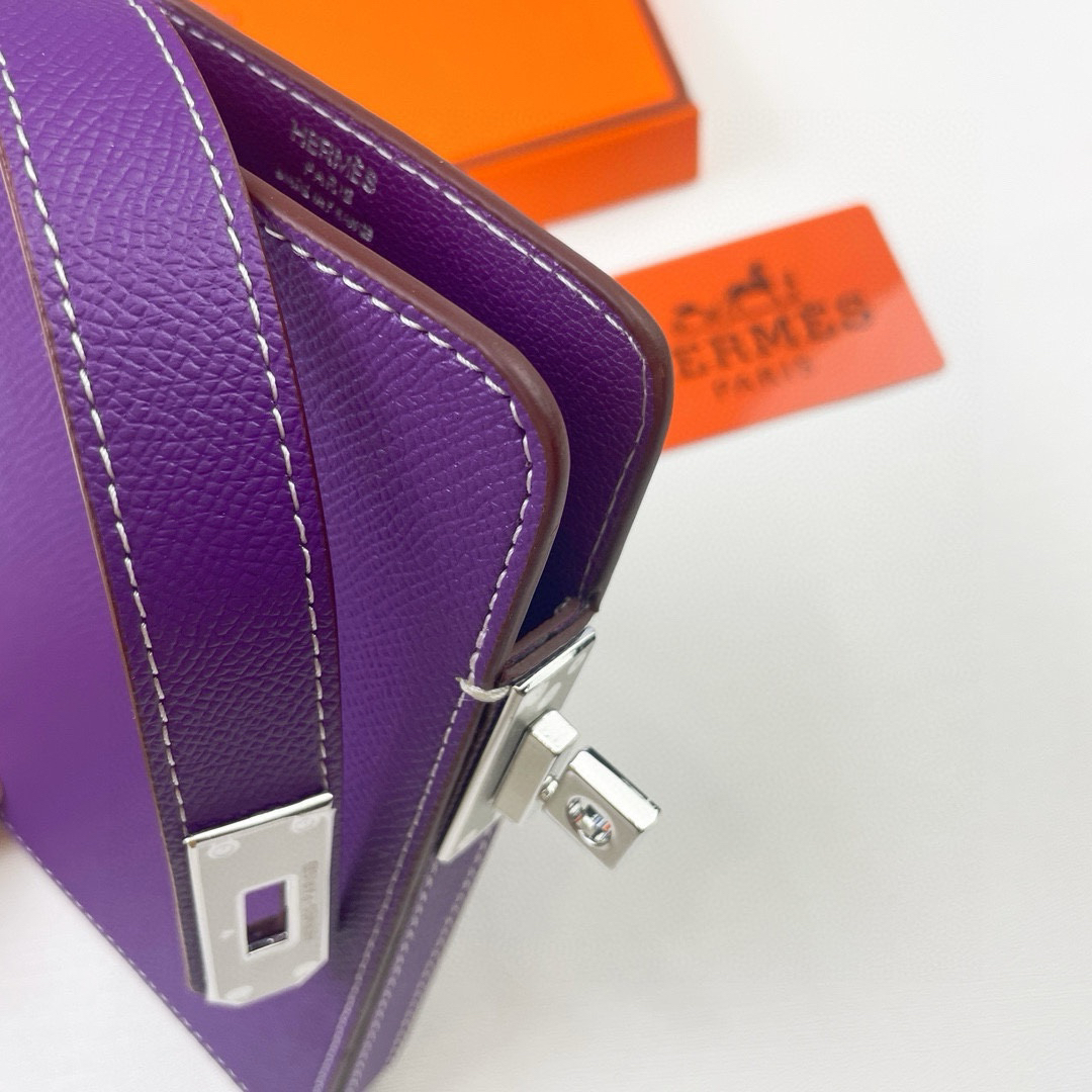 Hermes Hac a Box Tadelakt Calfskin Phone Case with Shoulder Strap - Image 4