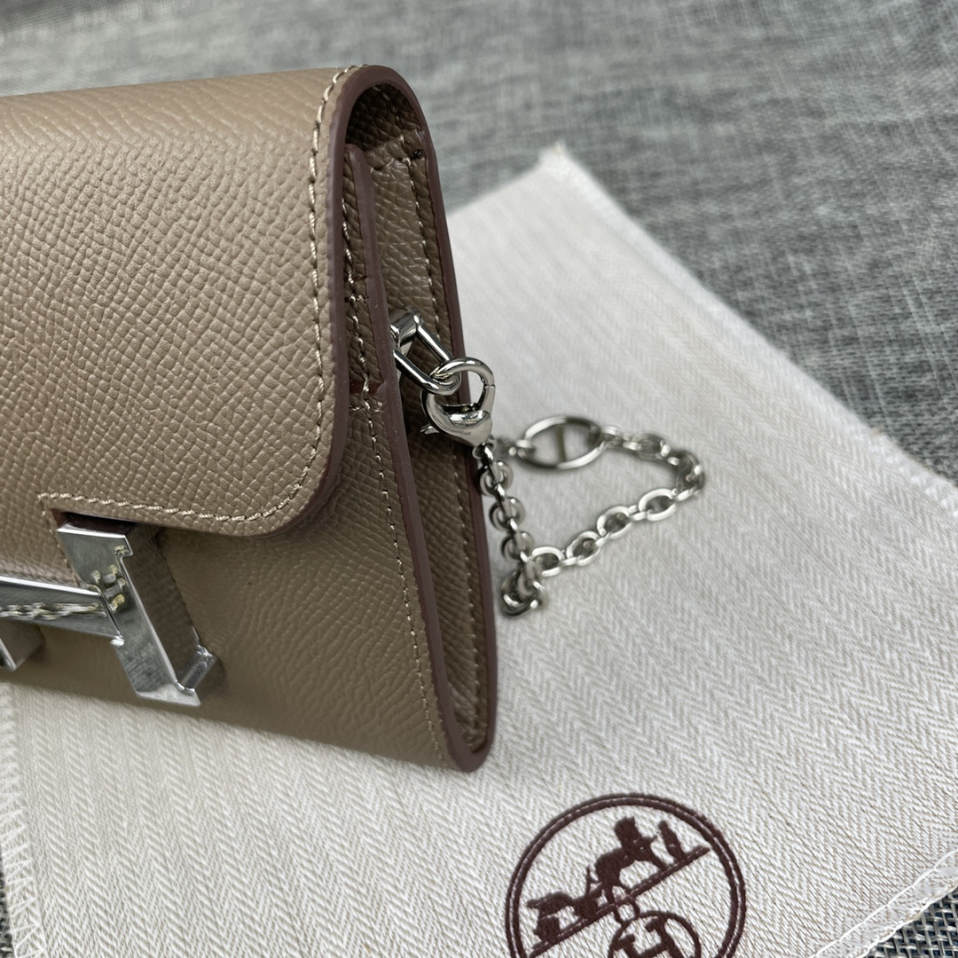 Hermes Constance Palm-Grain Leather Card Holder - Image 4