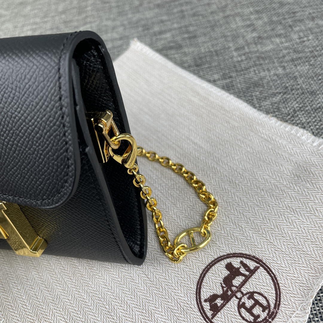 Hermes Constance Palm-Grain Leather Shoulder Bag - Image 4