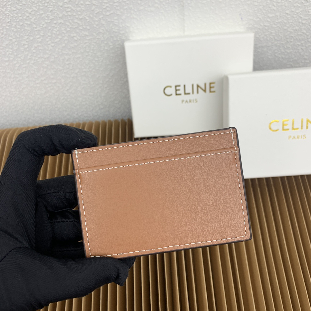 Triomphe Leather Card Holder - Image 4