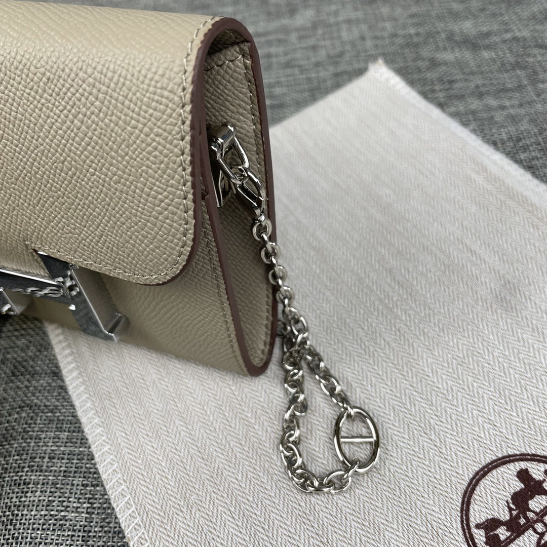 Hermes Constance Palm-Grain Leather Card Holder - Image 4