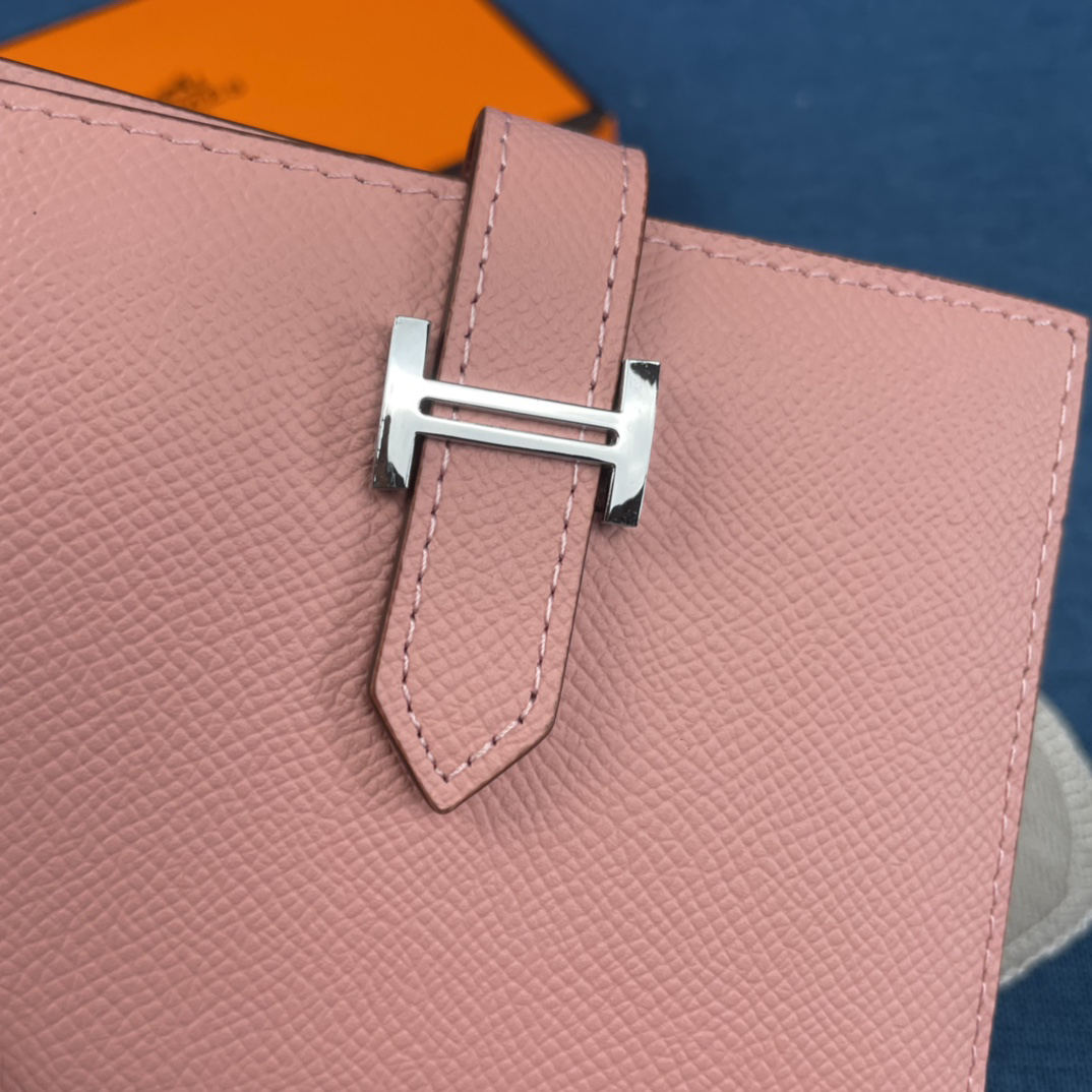 Hermes Vertical Palm-Grain Leather Wallet - Image 4