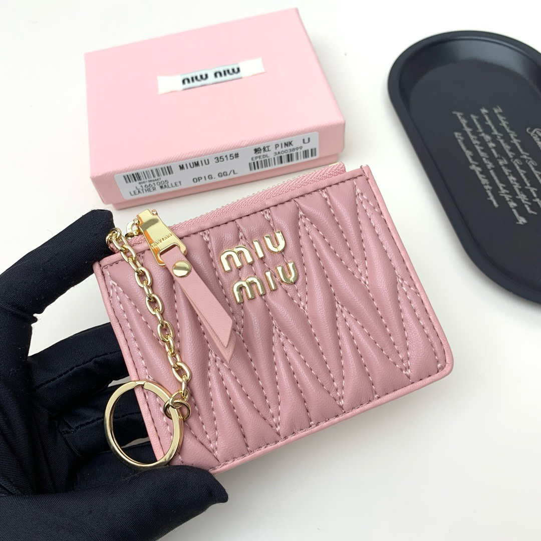 Miu Miu Embossed Leather Wallet - Image 4