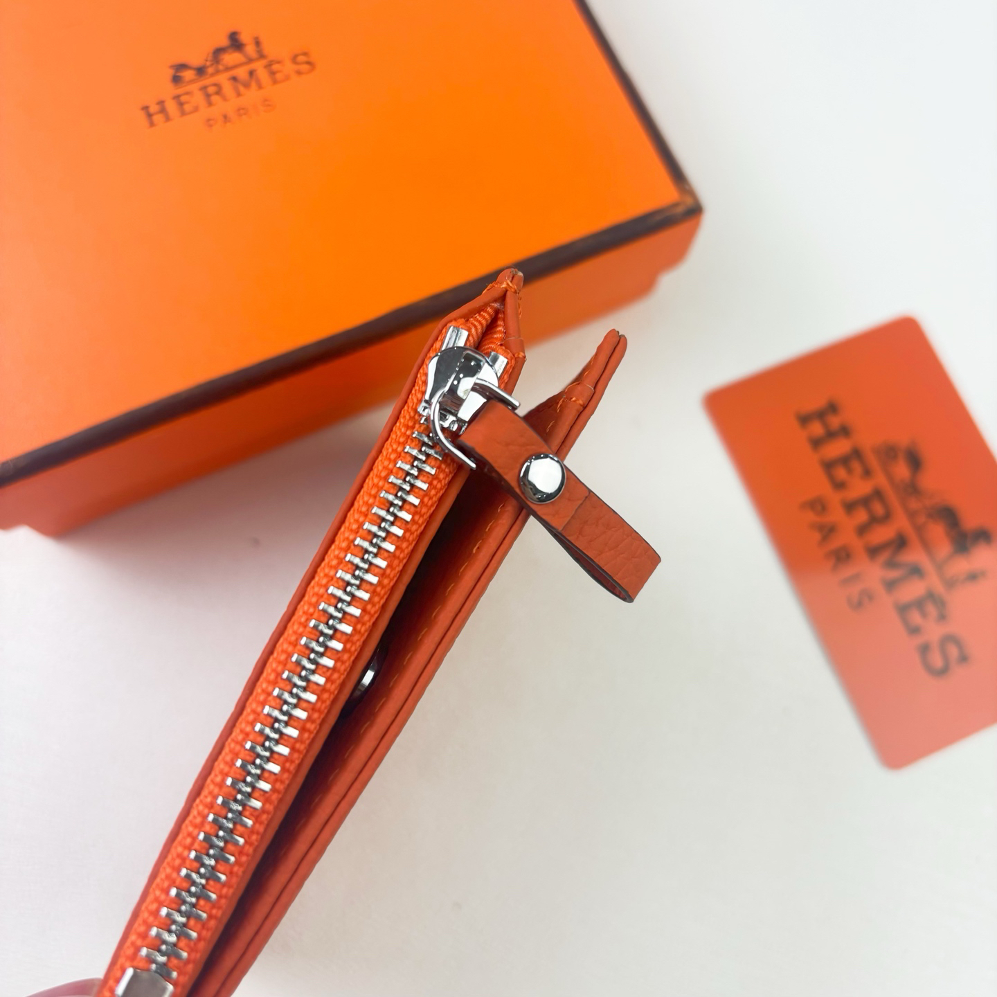 Hermes Silk'in Togo Leather Wallet - Image 4