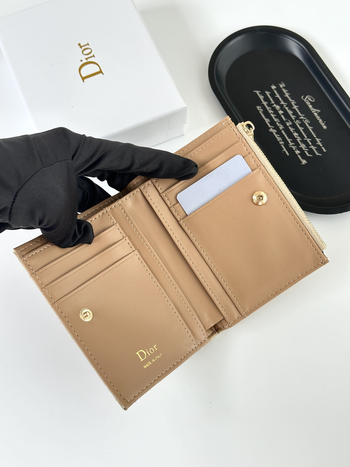 Dior M117 Lambskin Coin Purse - Image 4