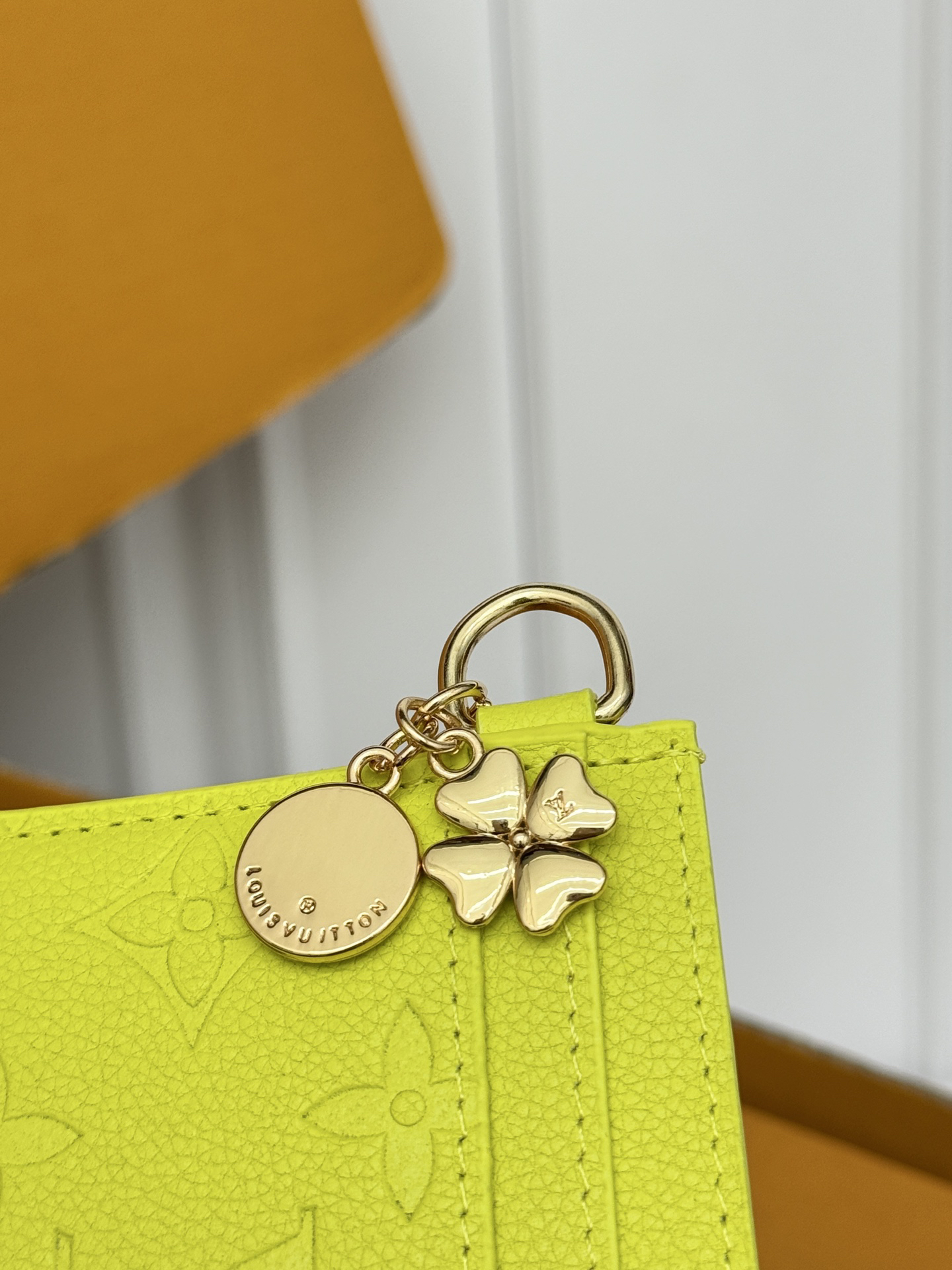 Louis Vuitton Charms Monogram Card Holder - Lemon Yellow - Image 4