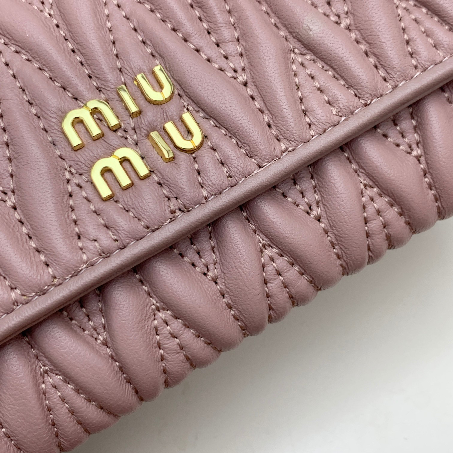 Miu Miu Lambskin Zipper Wallet - Image 4