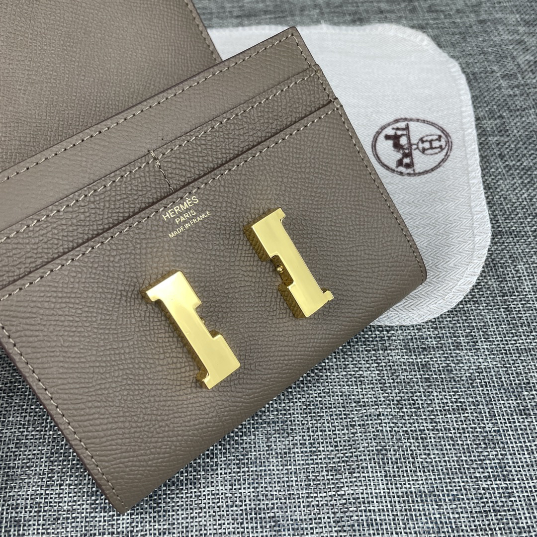 Hermes Constance 537 Palm-Grain Leather Wallet - Image 4