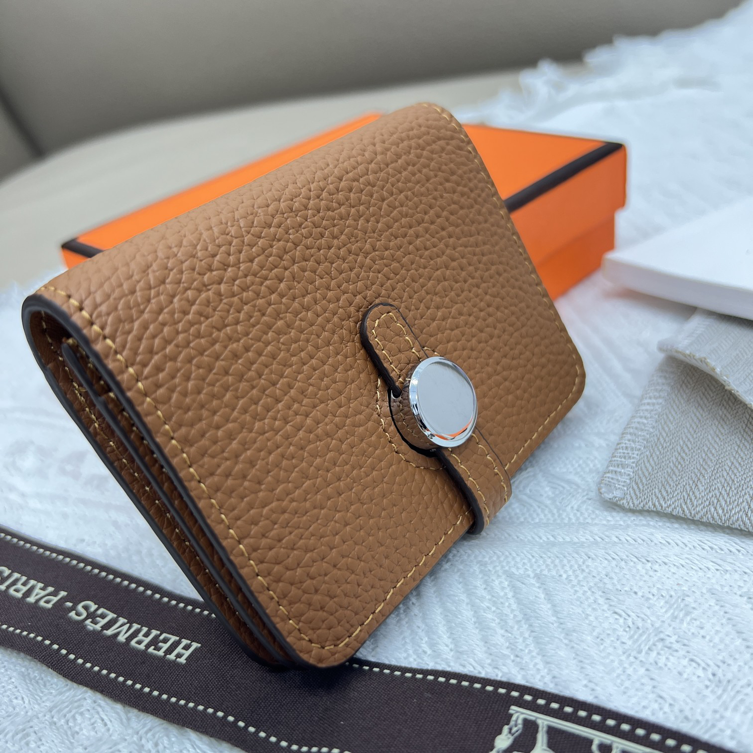 Hermes Constance Litchi-Grain Leather Shoulder Bag - Image 4