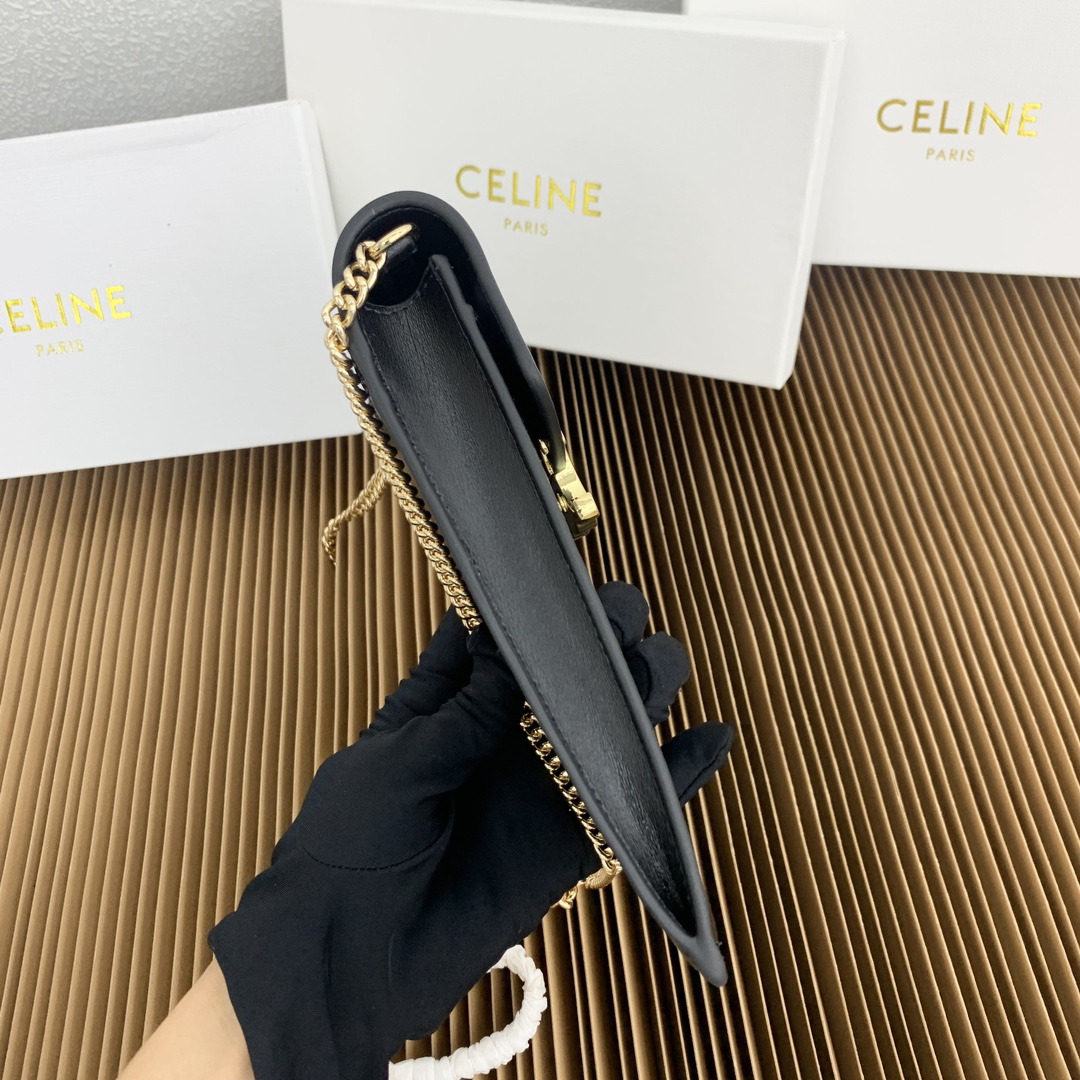 CELINE Triomphe Phone Bag in Fine-Grain Calfskin - Image 4