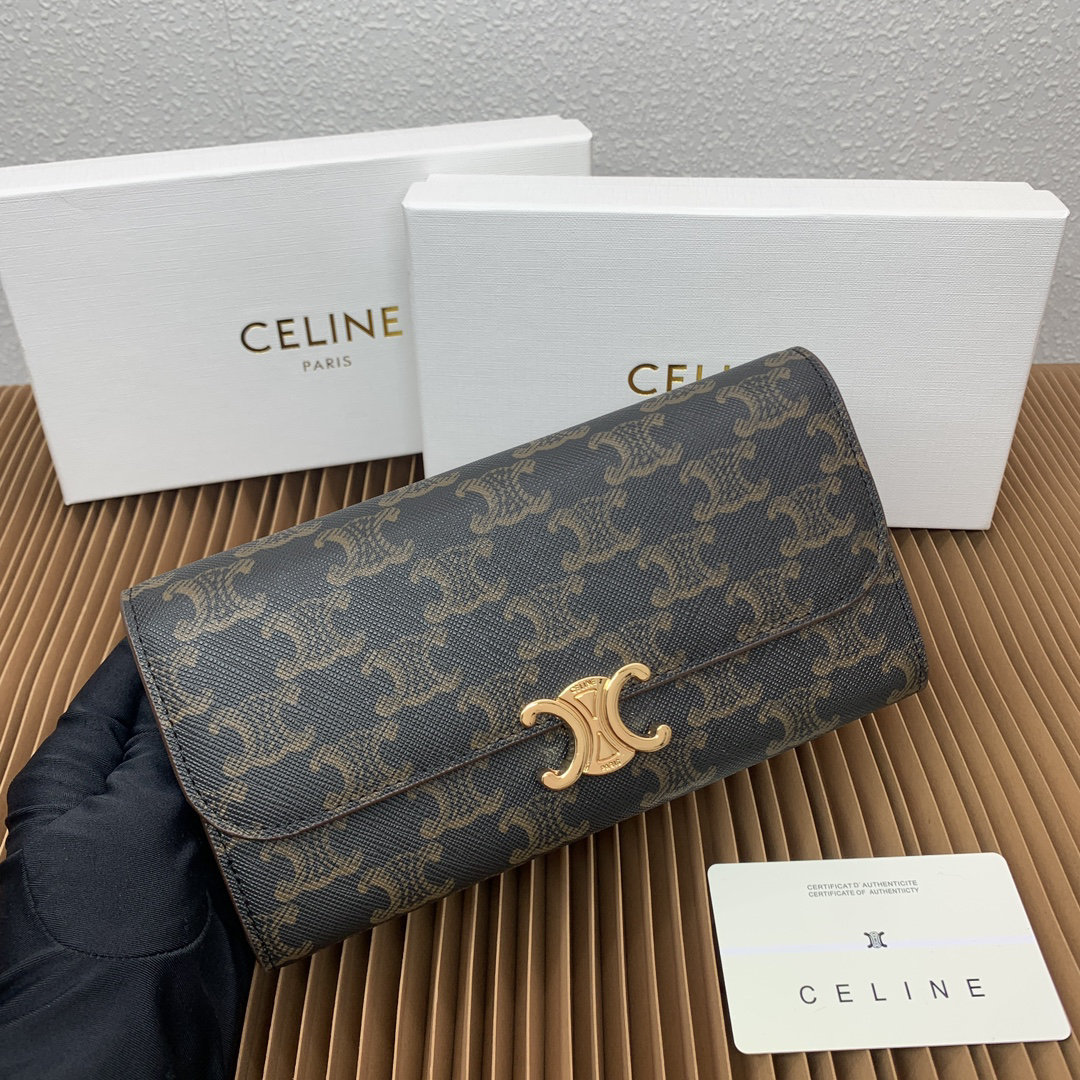 Triomphe Large Leather Wallet - Image 4