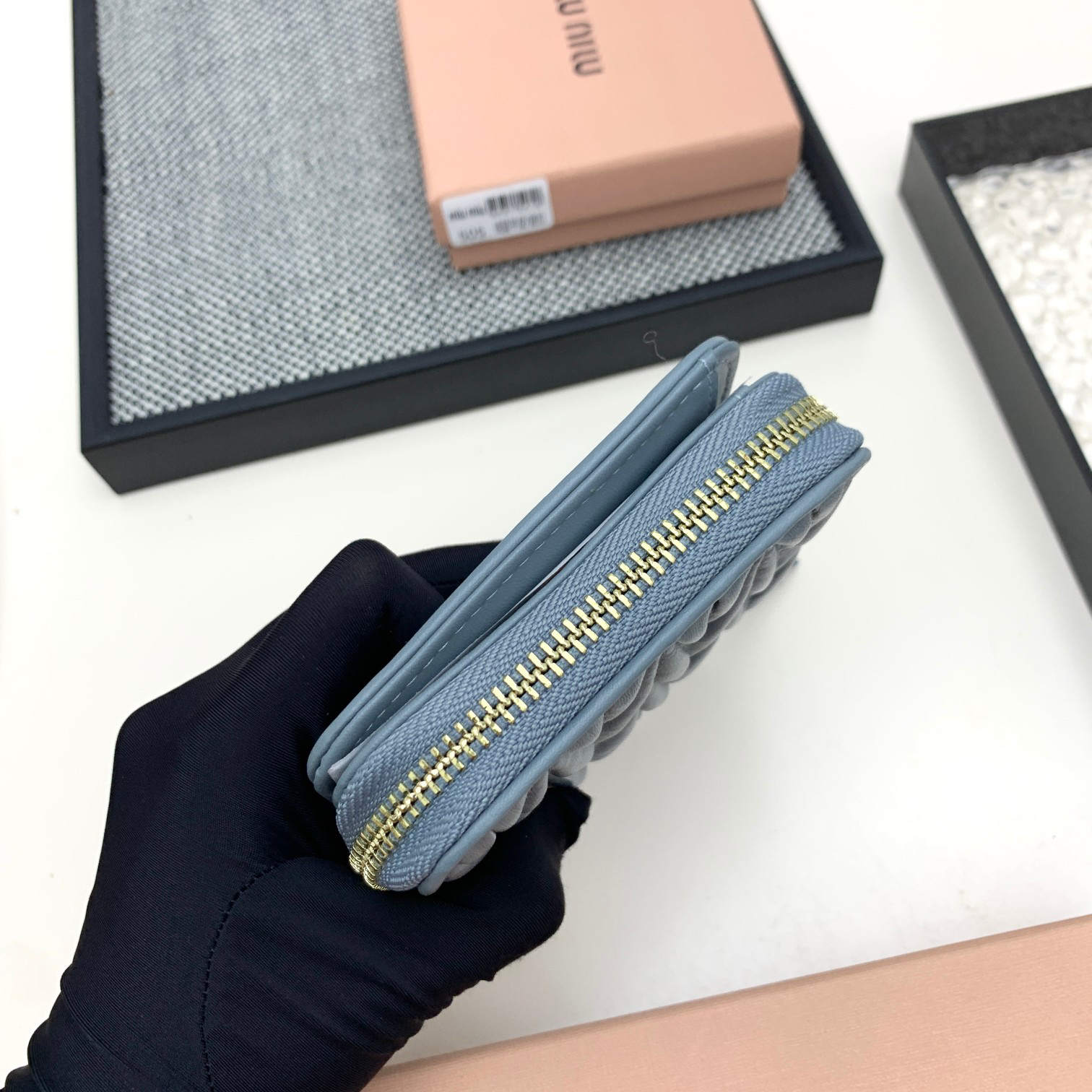Miu Miu Lambskin Zipper Coin Purse - Image 4