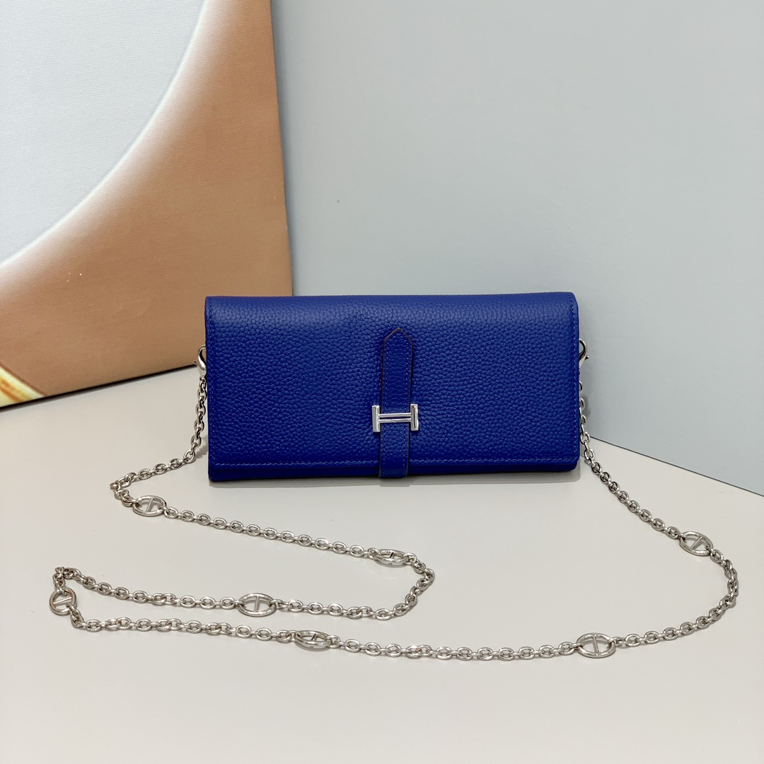 Hermes Pig-Nose Chain Shoulder Bag - Image 4