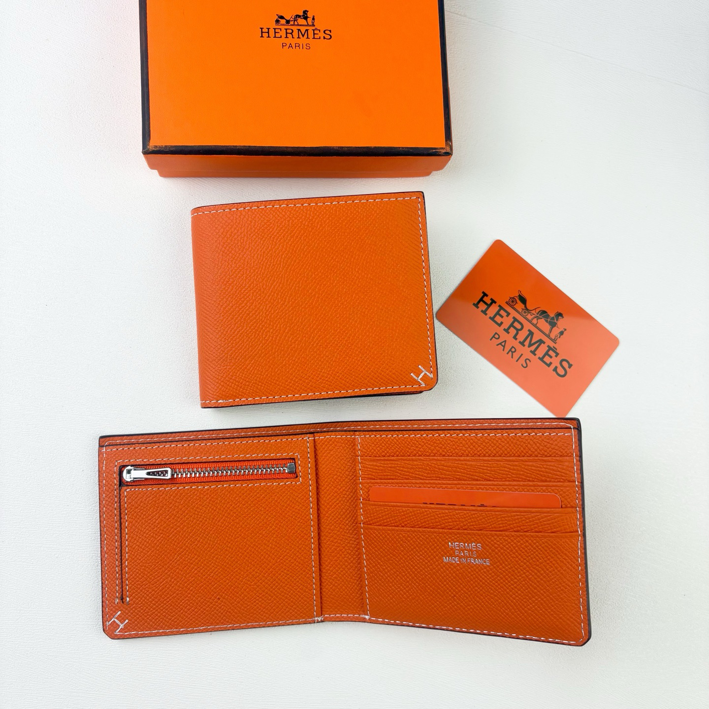 Hermès Empson Leather Short Wallet - Image 4
