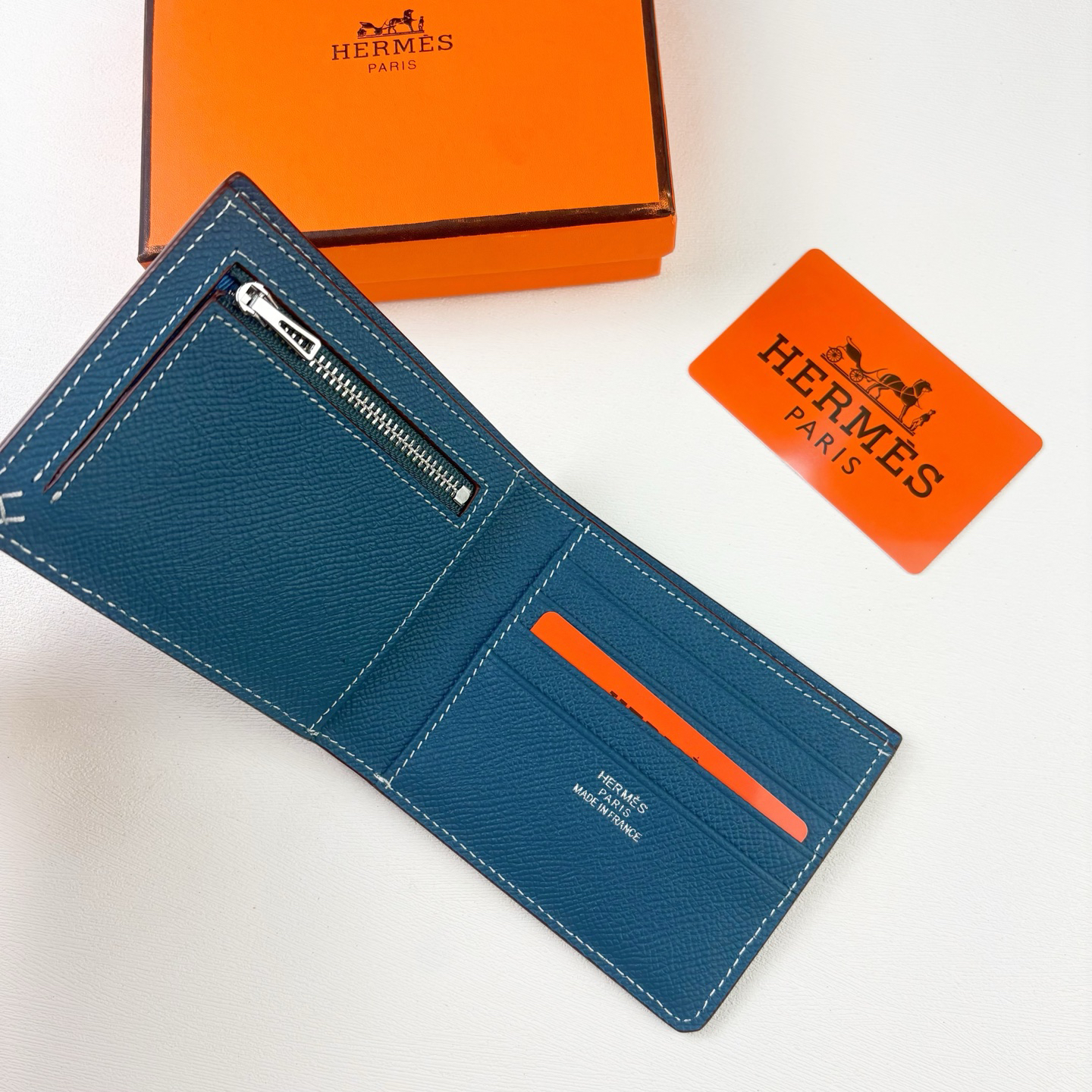 Hermes Empson Leather Short Wallet - Image 4