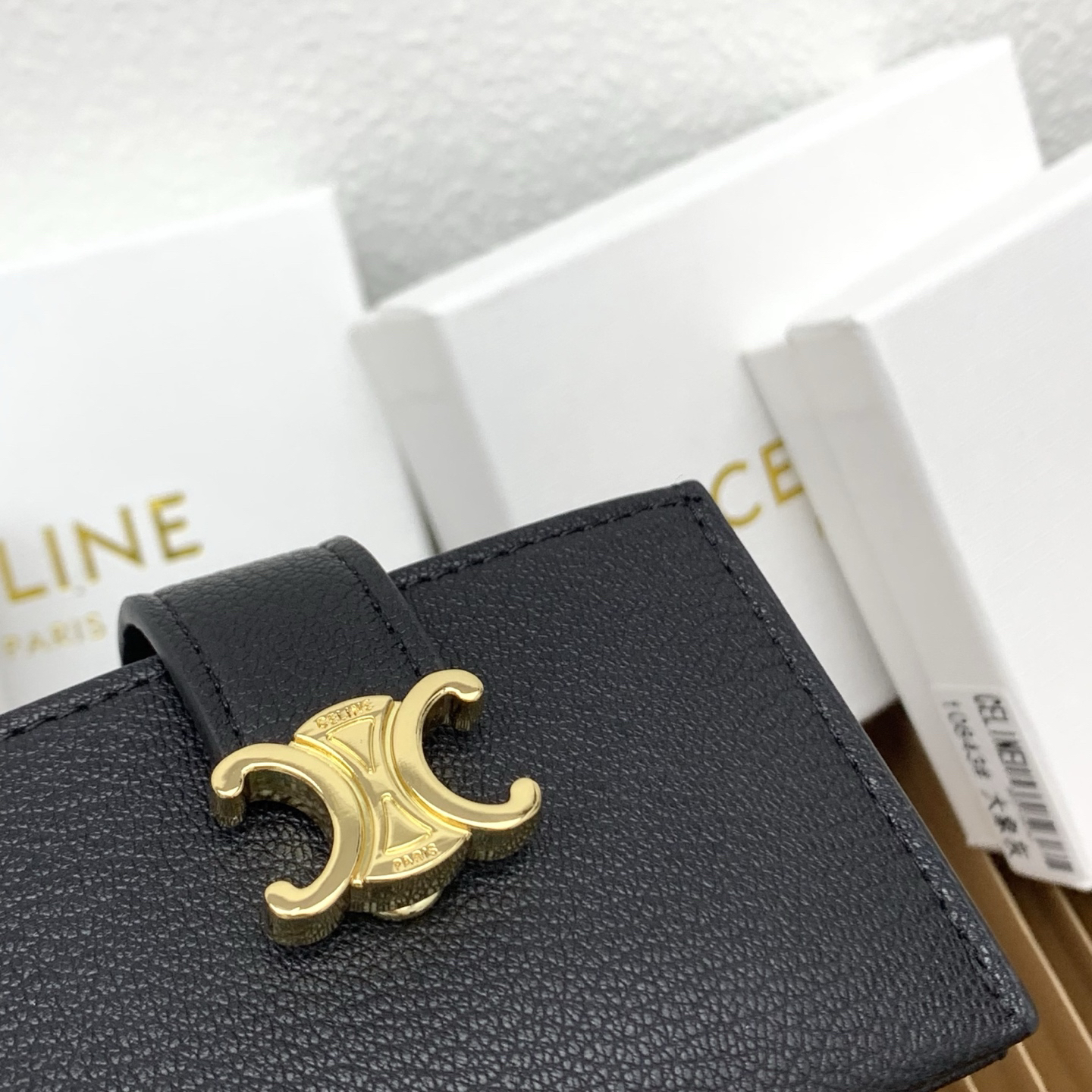 Celine Accordéon Triomphe Leather Card Holder - Image 4
