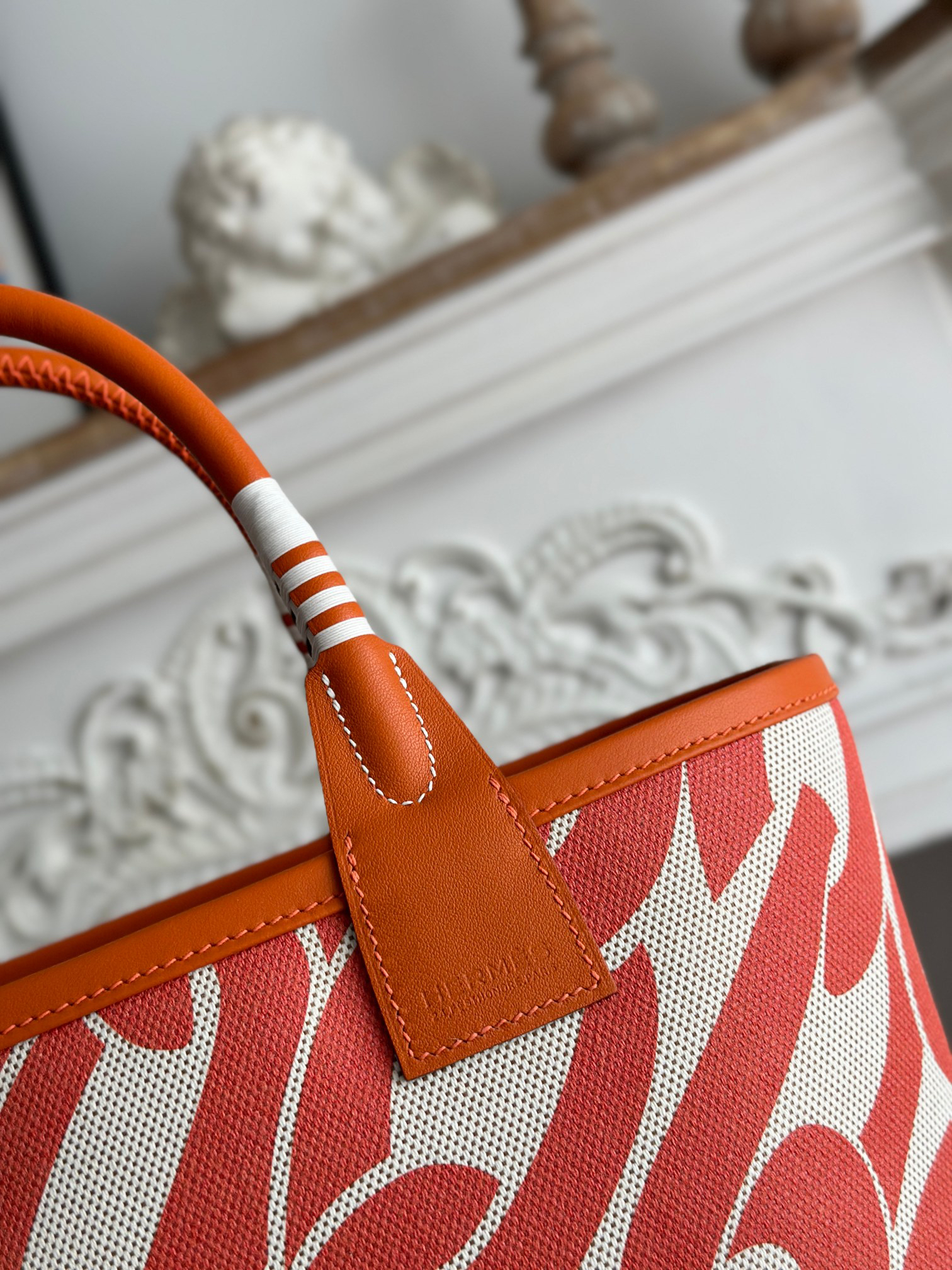 Hermès Steeple Canvas Tote Bag - Image 4