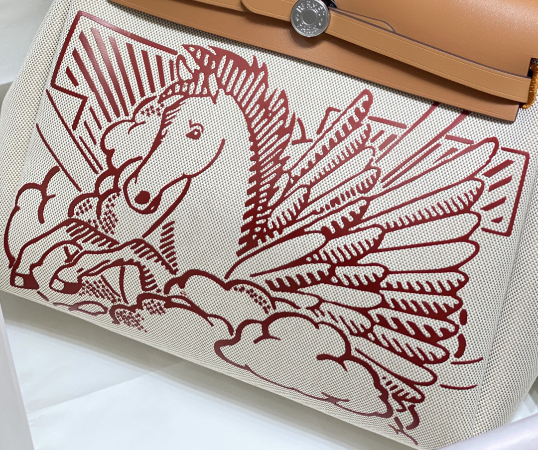 Hermès Herbag Zip Handbag - Image 4