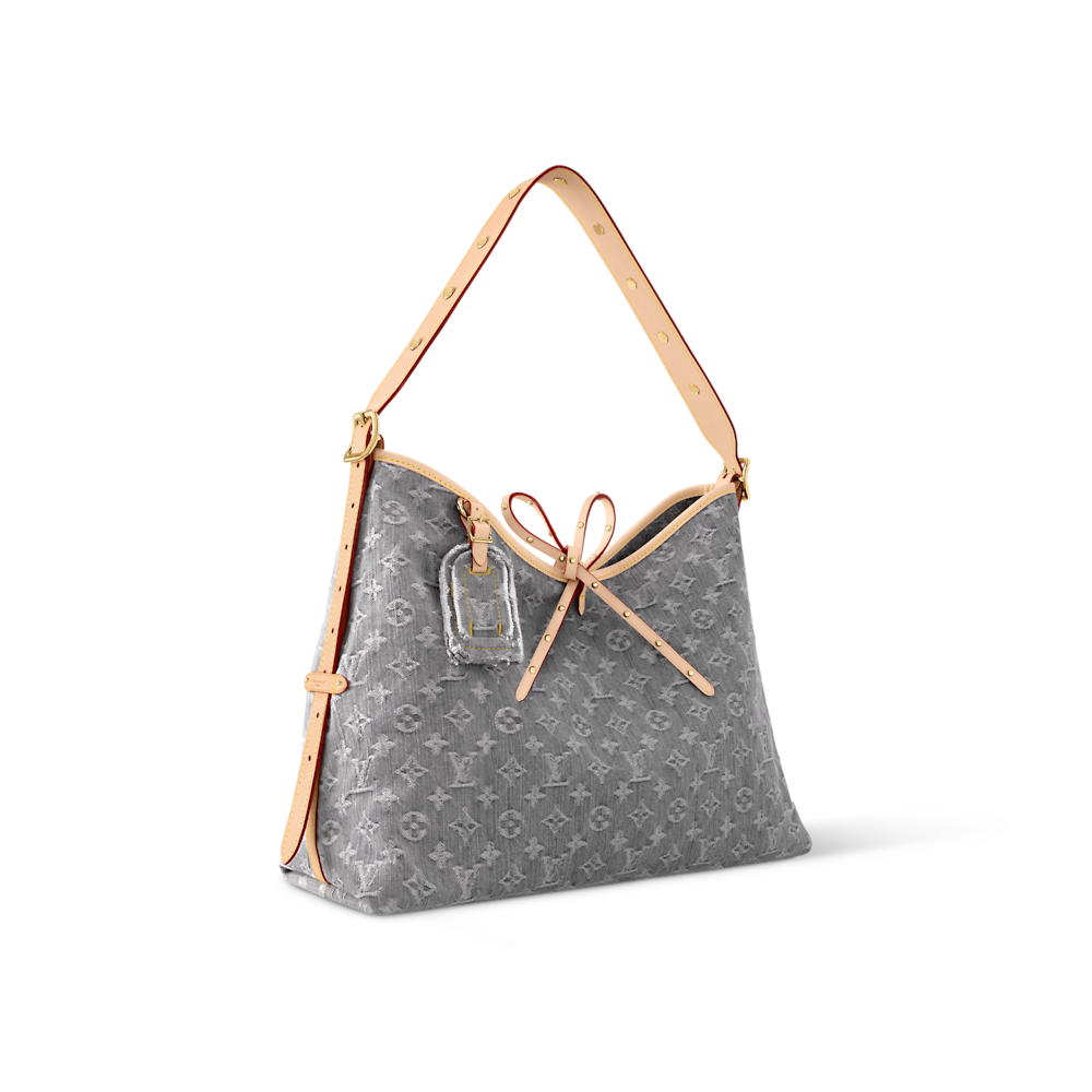 Louis Vuitton CarryAll Medium Monogram Denim Handbag - Image 4