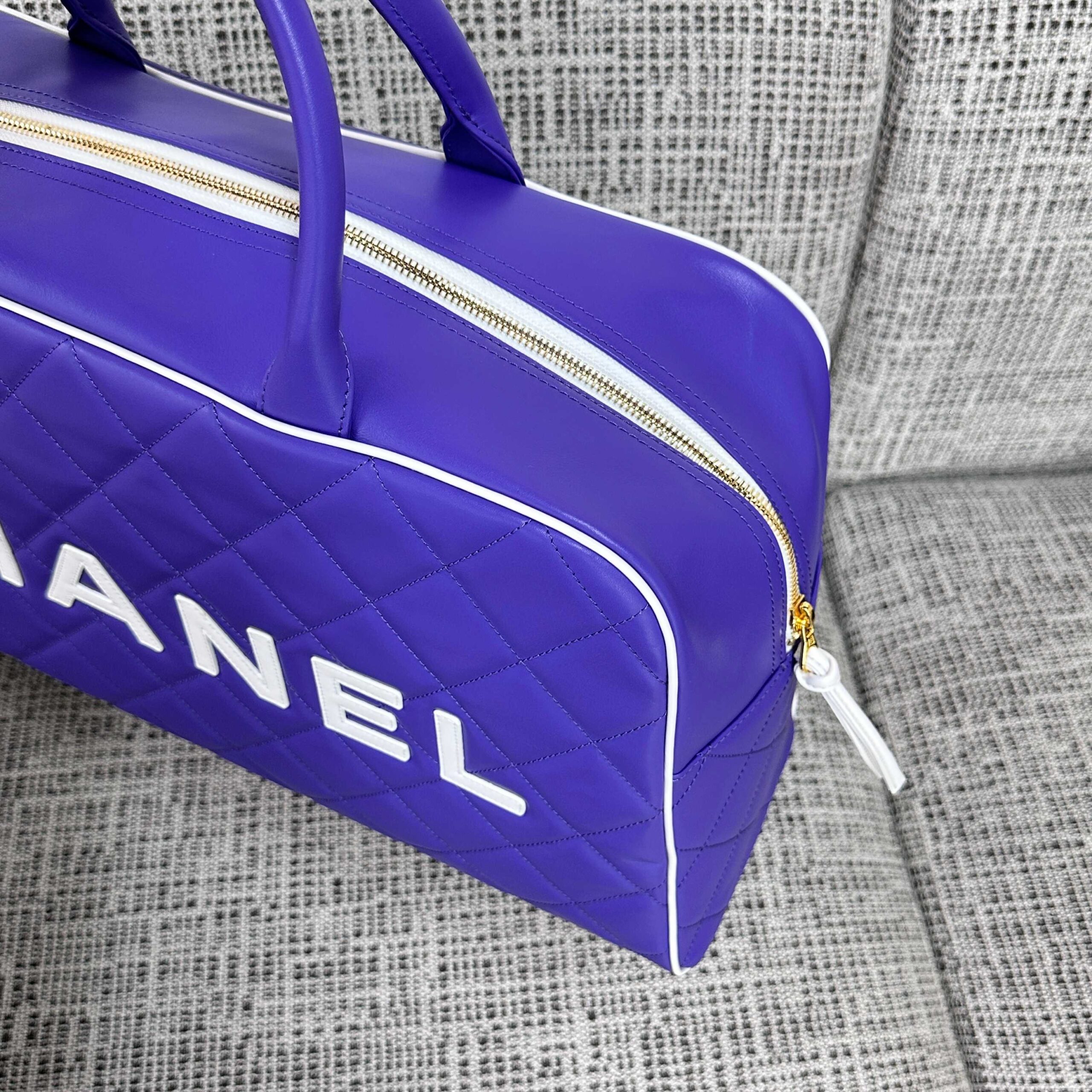 Chanel Vintage Bowling Boston Travel Bag - Image 5