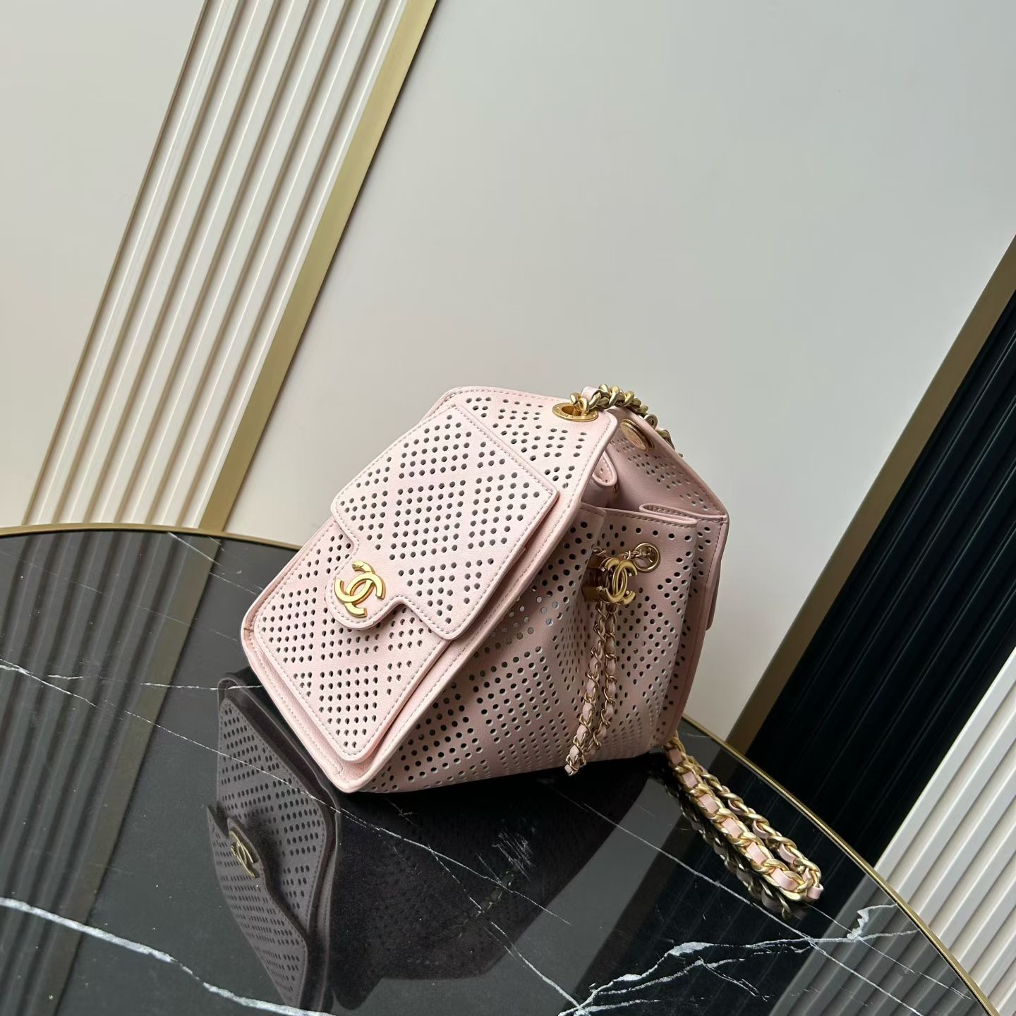 Chanel 26 Cutout Hobo Shoulder Bag - Image 5