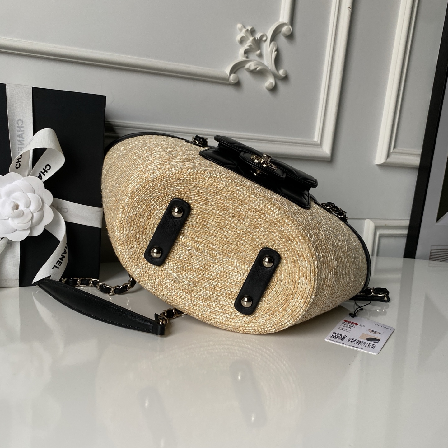 Chanel 26C Raffia Coco Beach Tote Bag AS5951 - Image 5
