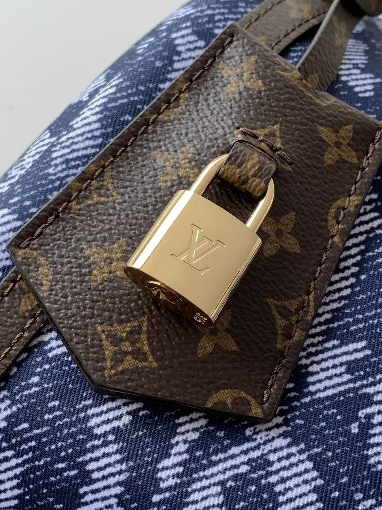 Small Monogram Leather Handbag - Image 5