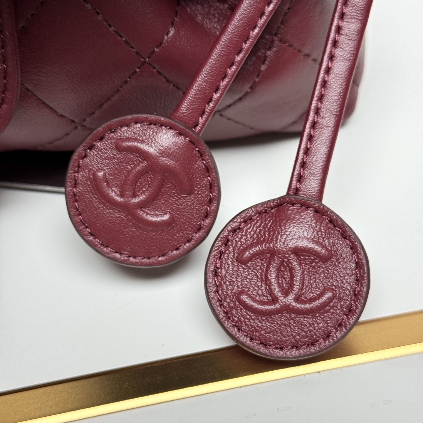 Chanel Quilted Drawstring Shoulder Bag in Black - Image 5