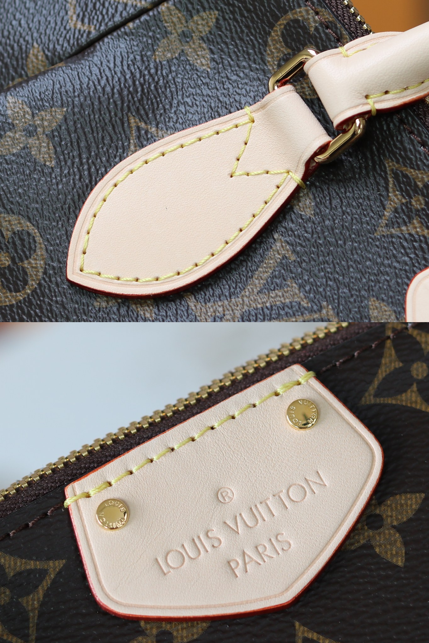 Louis Vuitton M48814 Leather Handbag - Image 5