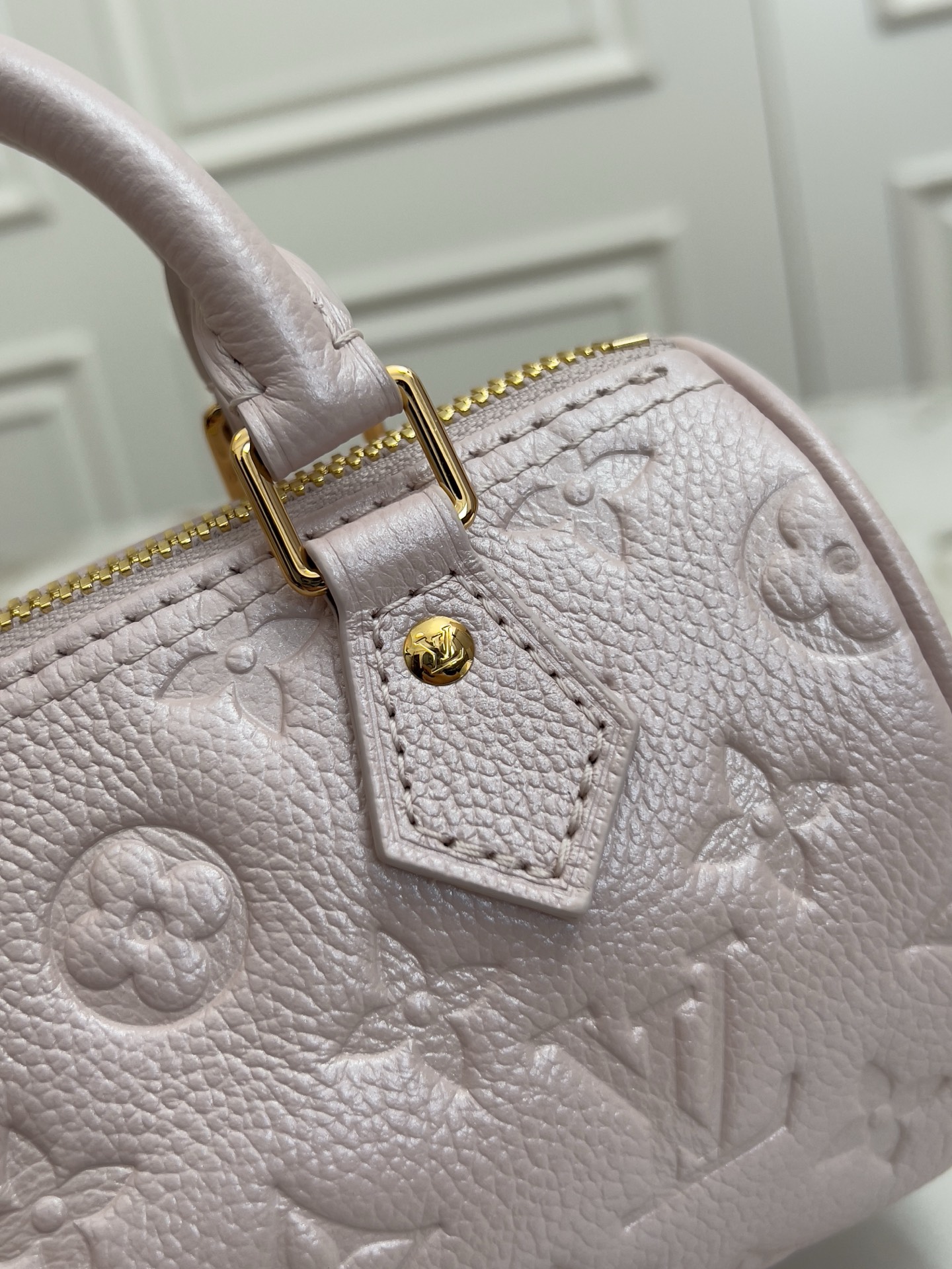 Louis Vuitton Nano Speedy Handbag in Monogram Empreinte Shimmery Calfskin - Image 5