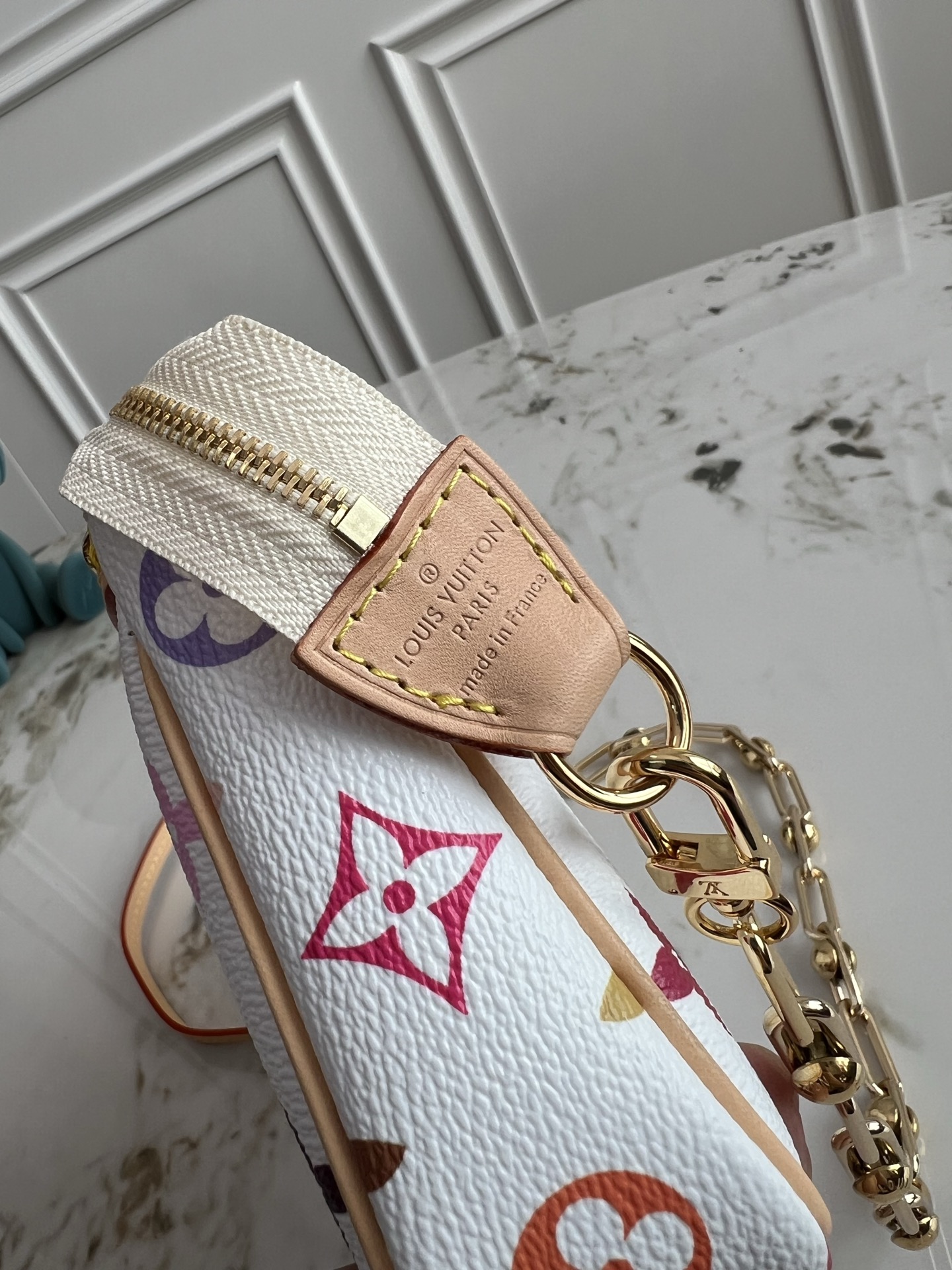 Louis Vuitton x Takashi Murakami Pochette Accessoires Handbag - Image 5