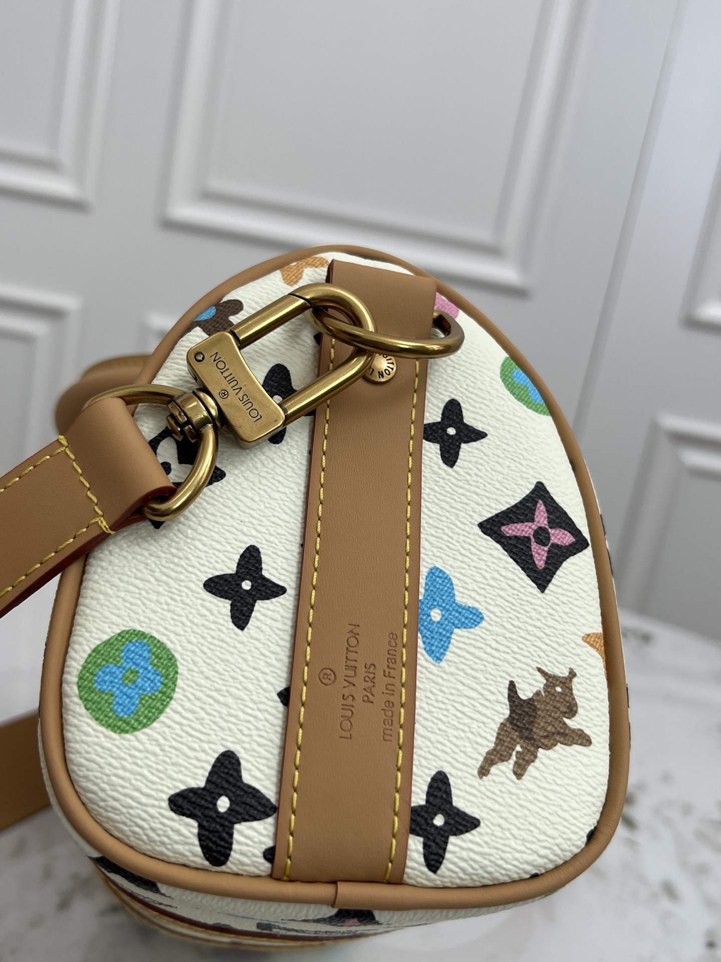 Louis Vuitton Keepall 25 Handbag - Monogram Eclipse Reverse Canvas - Image 5