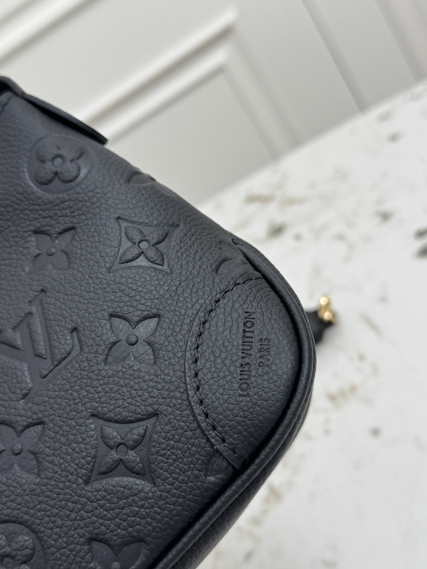 Louis Vuitton Nano Boulogne Monogram Empreinte Leather Crossbody Bag - Image 5