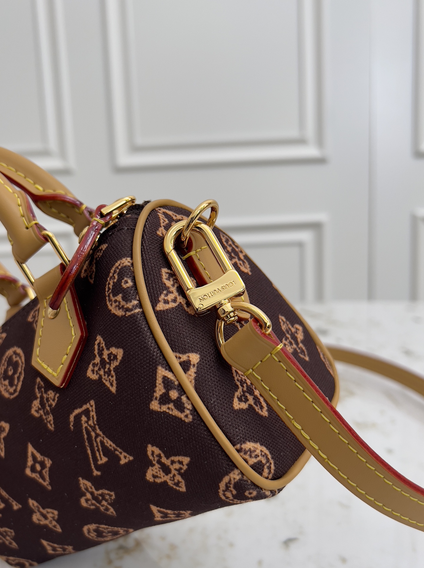 Louis Vuitton Nano Speedy Monogram Canvas Crossbody Bag - Image 5