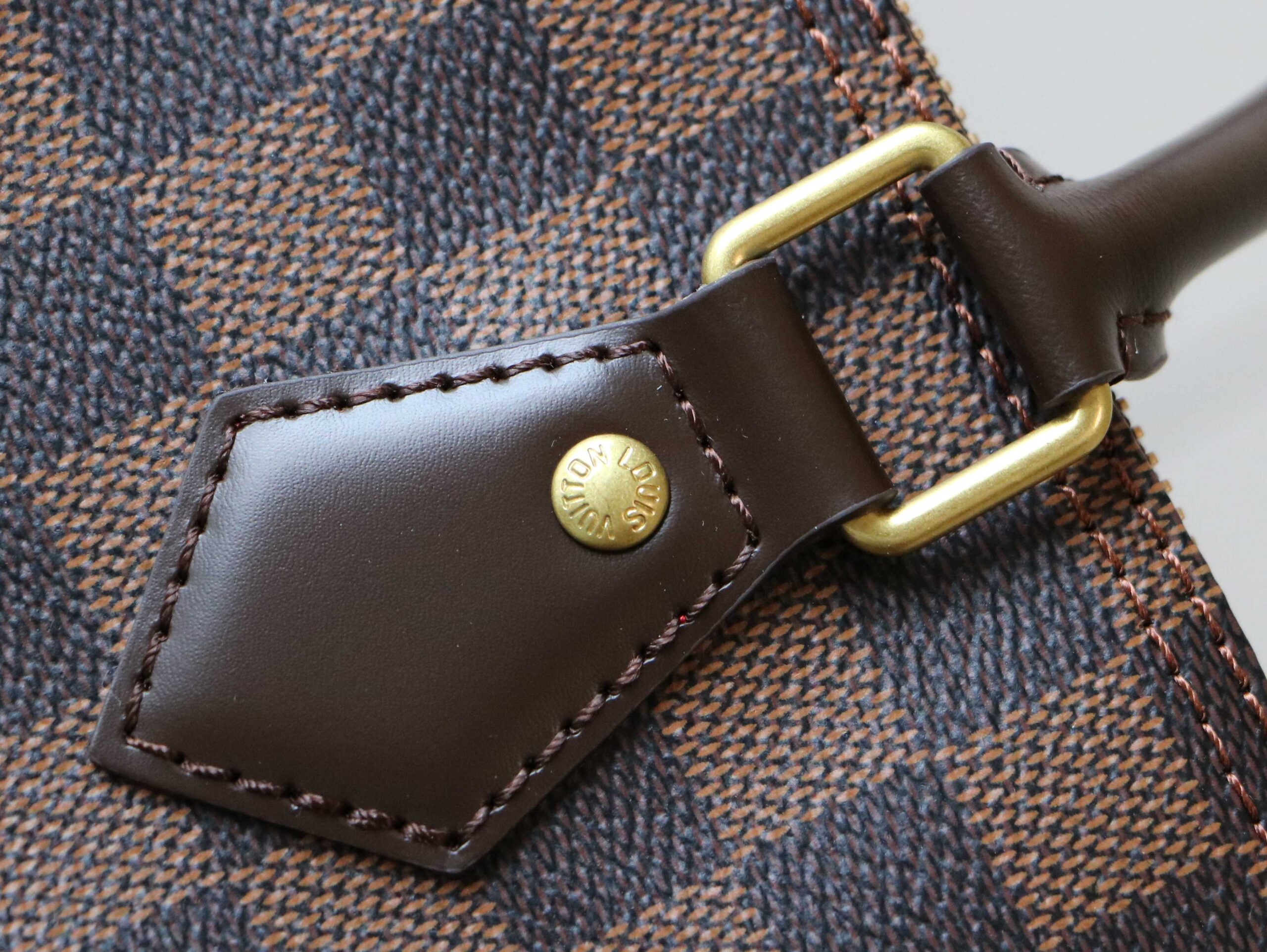 Speedy Handbag in Damier Canvas with Bronze Hardware - Image 5