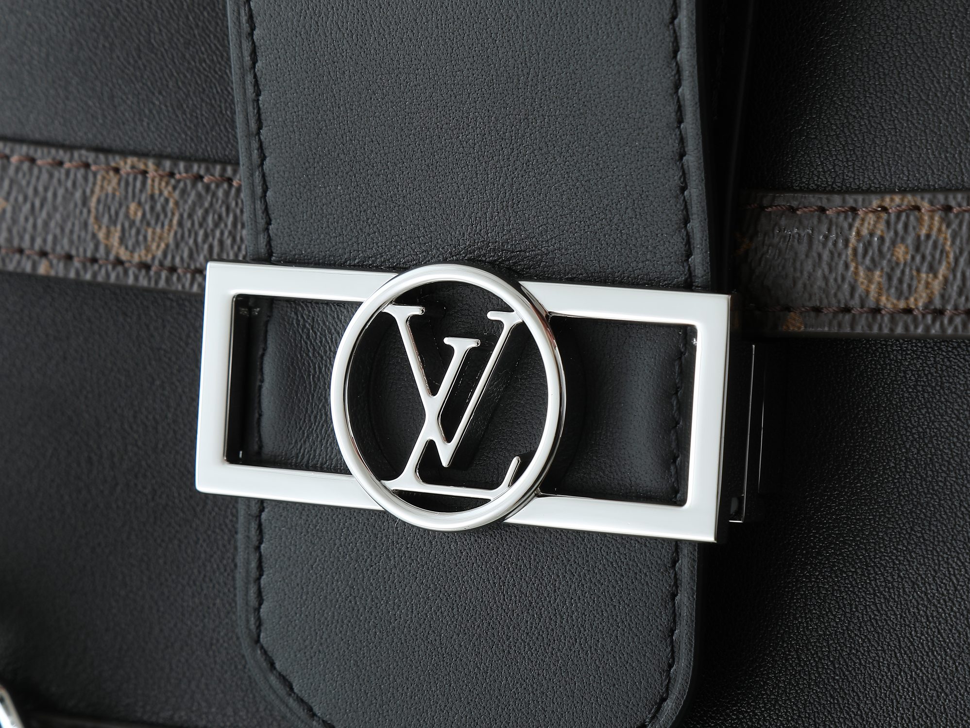 Louis Vuitton Dauphine Soft Medium Crossbody Bag M13450 in Black Leather - Image 5