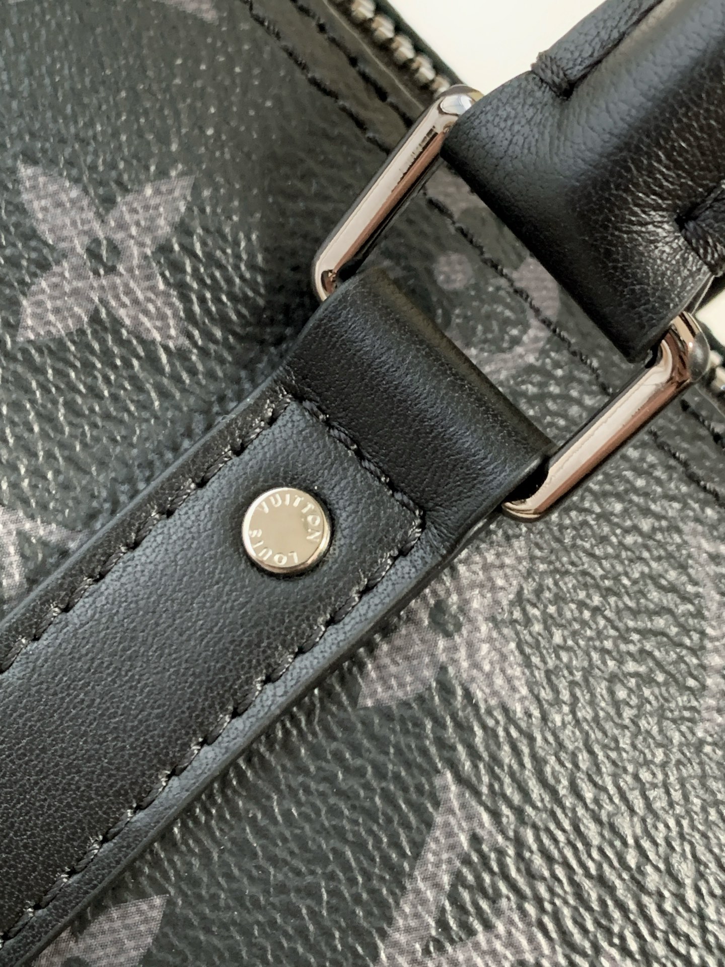 Louis Vuitton Keepall Travel Bag in Monogram Eclipse Reverse Canvas - Image 5
