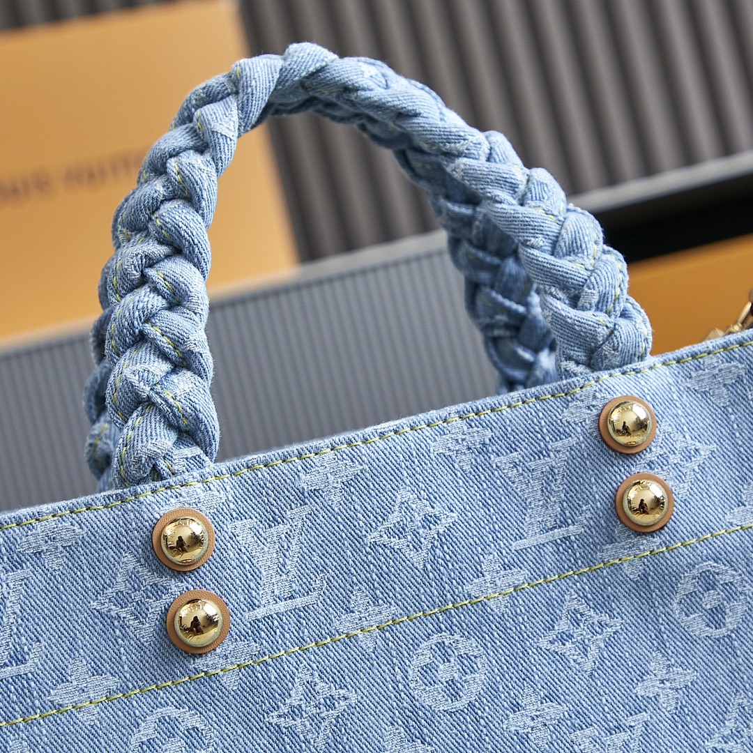 Louis Vuitton OnTheGo Small Denim Tote Bag M24897 - Image 5