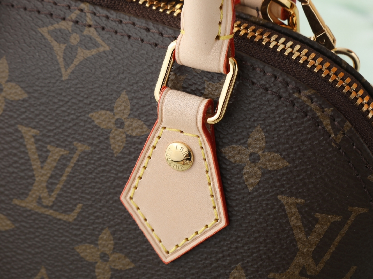 Louis Vuitton Alma Mini Monogram Chain Handbag - Image 5