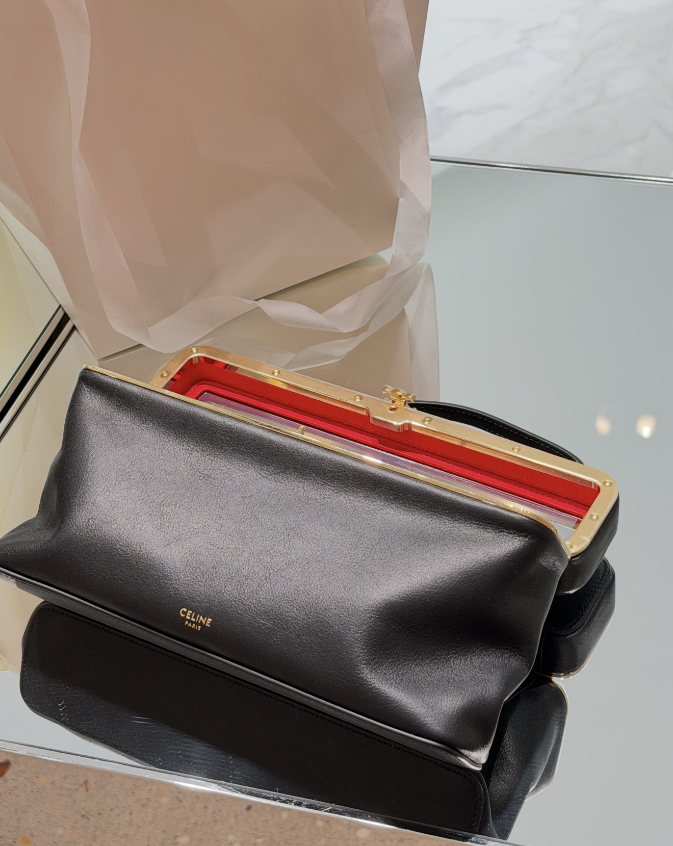 Celine East-West Triome Frame Handbag - Image 5