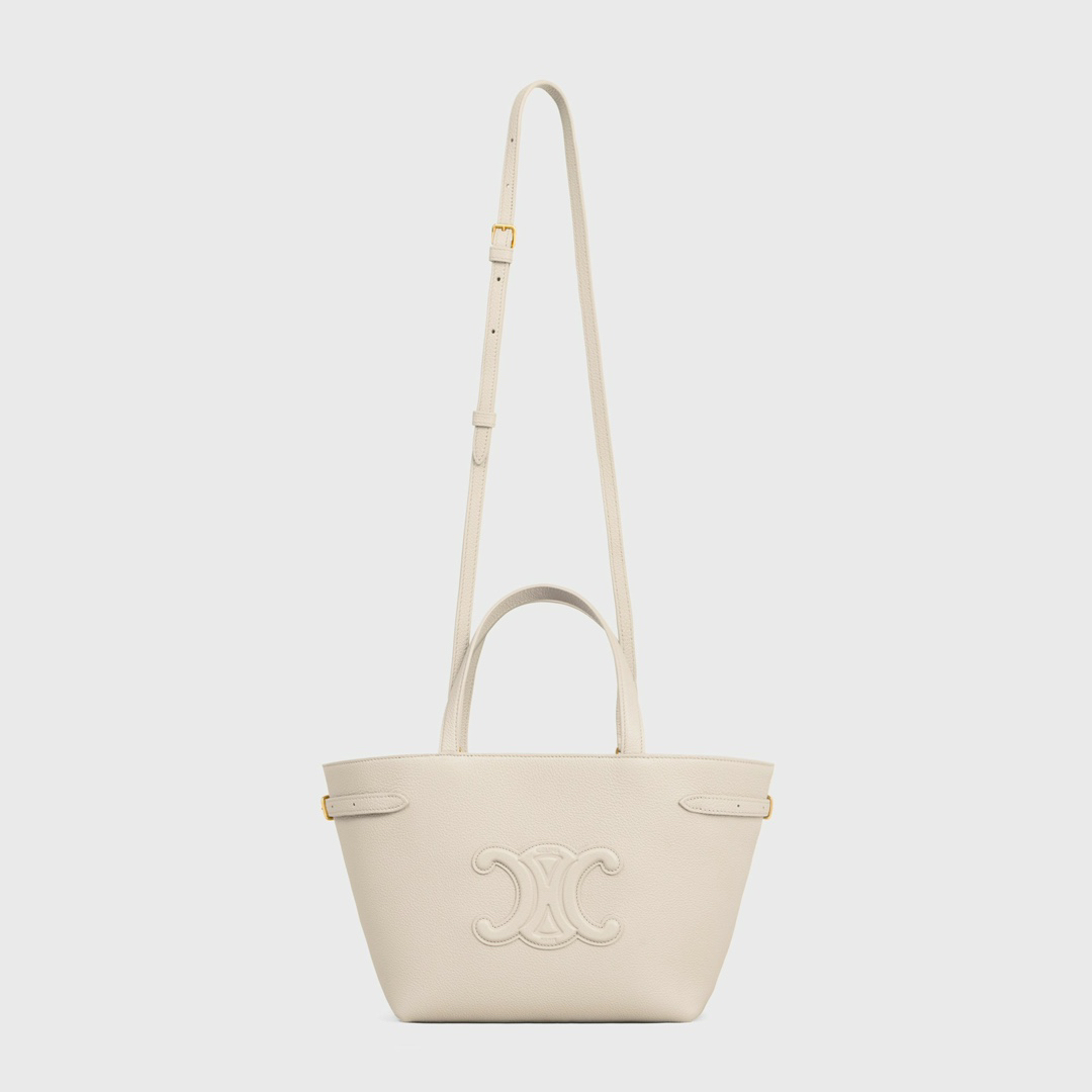 Cabas Anais Small Grained Calfskin Leather Tote Bag - Image 5