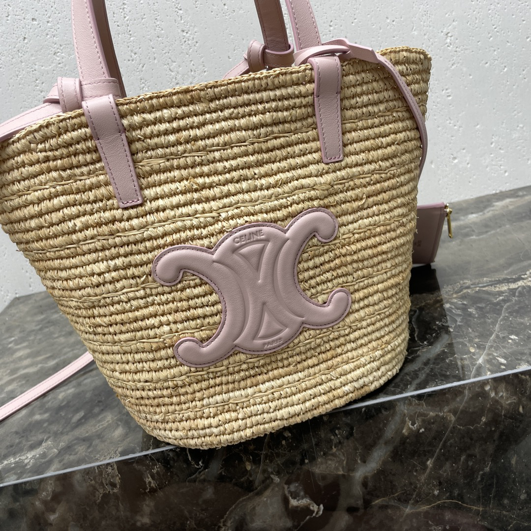 Celine Teen Woven Basket Handbag - Image 5