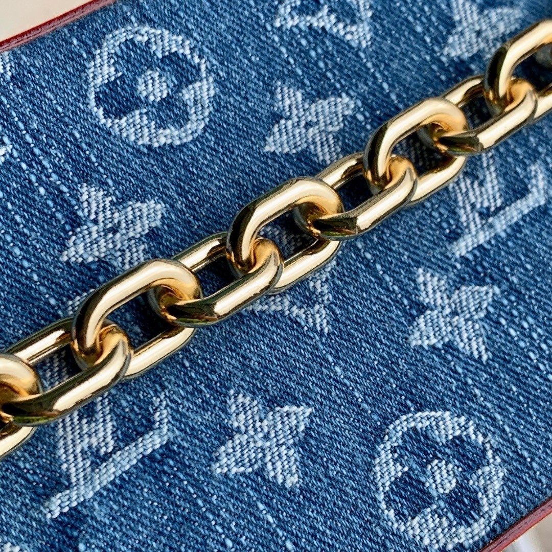 Louis Vuitton Nano Noe Monogram Denim Bucket Bag M83043 - Image 5
