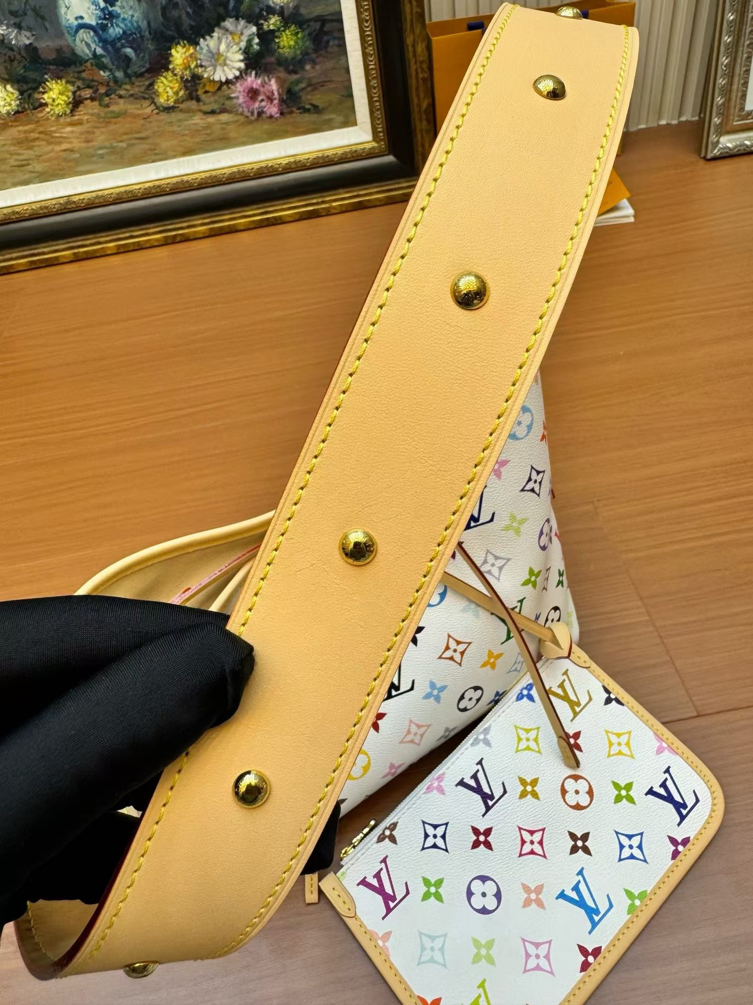 Louis Vuitton x Takashi Murakami CarryAll Small Handbag M13661 - Image 5