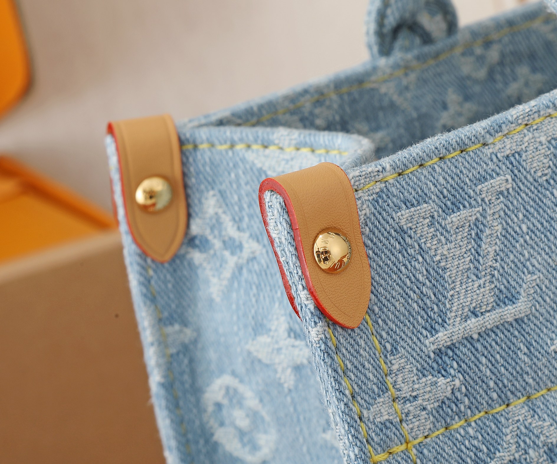 Louis Vuitton Let Go Small Tote Bag in Monogram Denim - Image 5