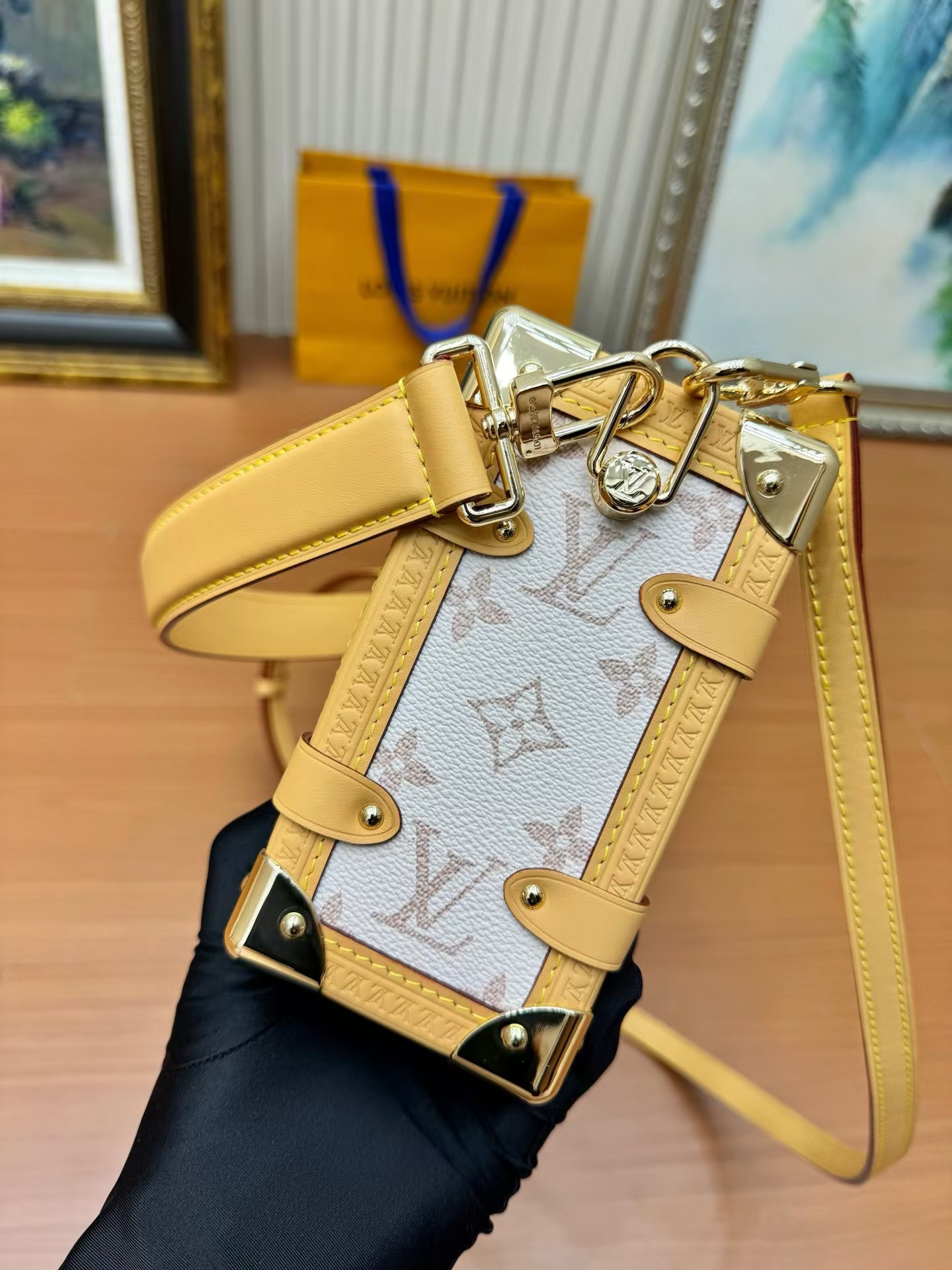 Louis Vuitton Side Trunk Medium Crossbody Bag in Monogram Dune Canvas - Image 5