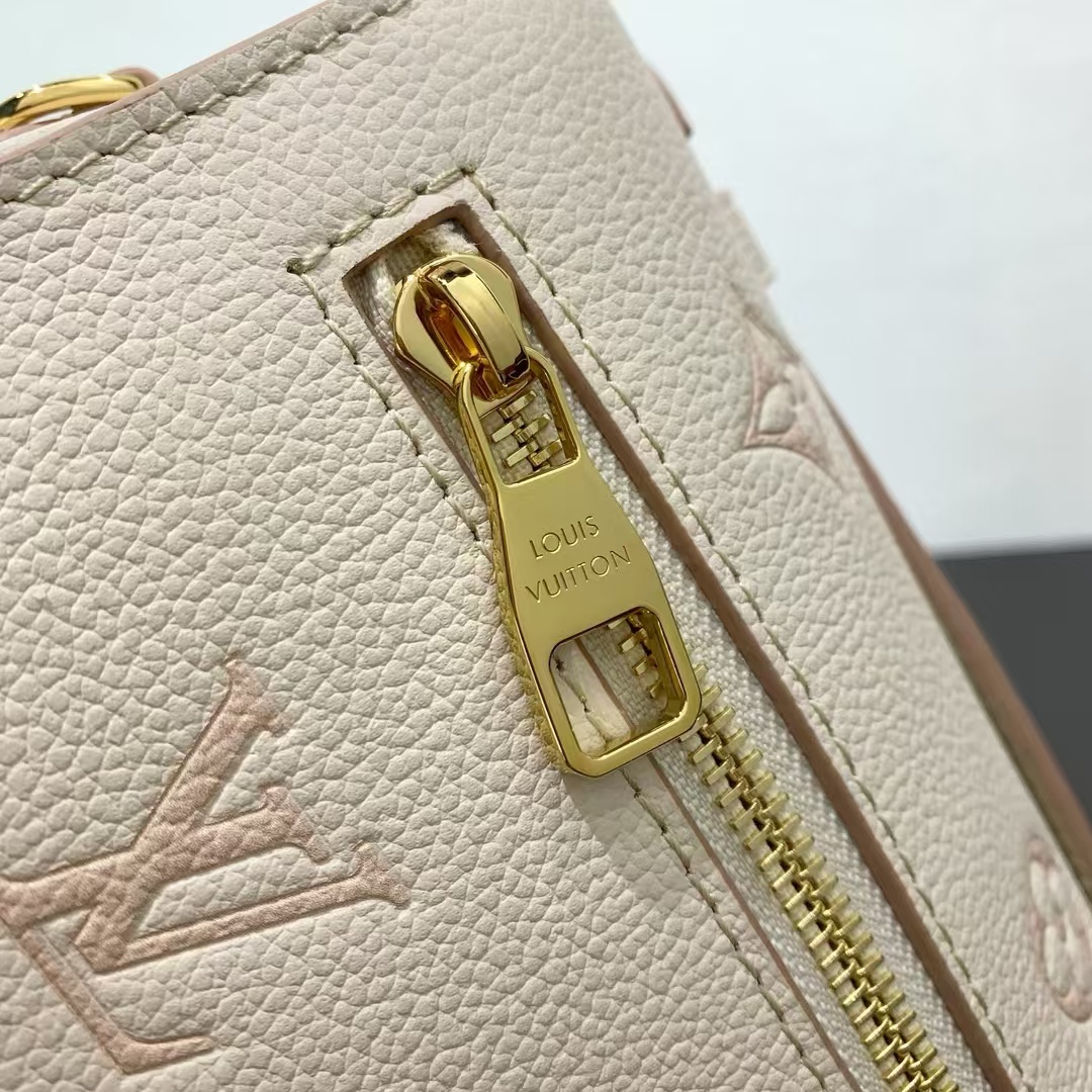 Louis Vuitton Pochette Métis MM Crossbody Bag in Cream Monogram Empreinte Leather - Image 5