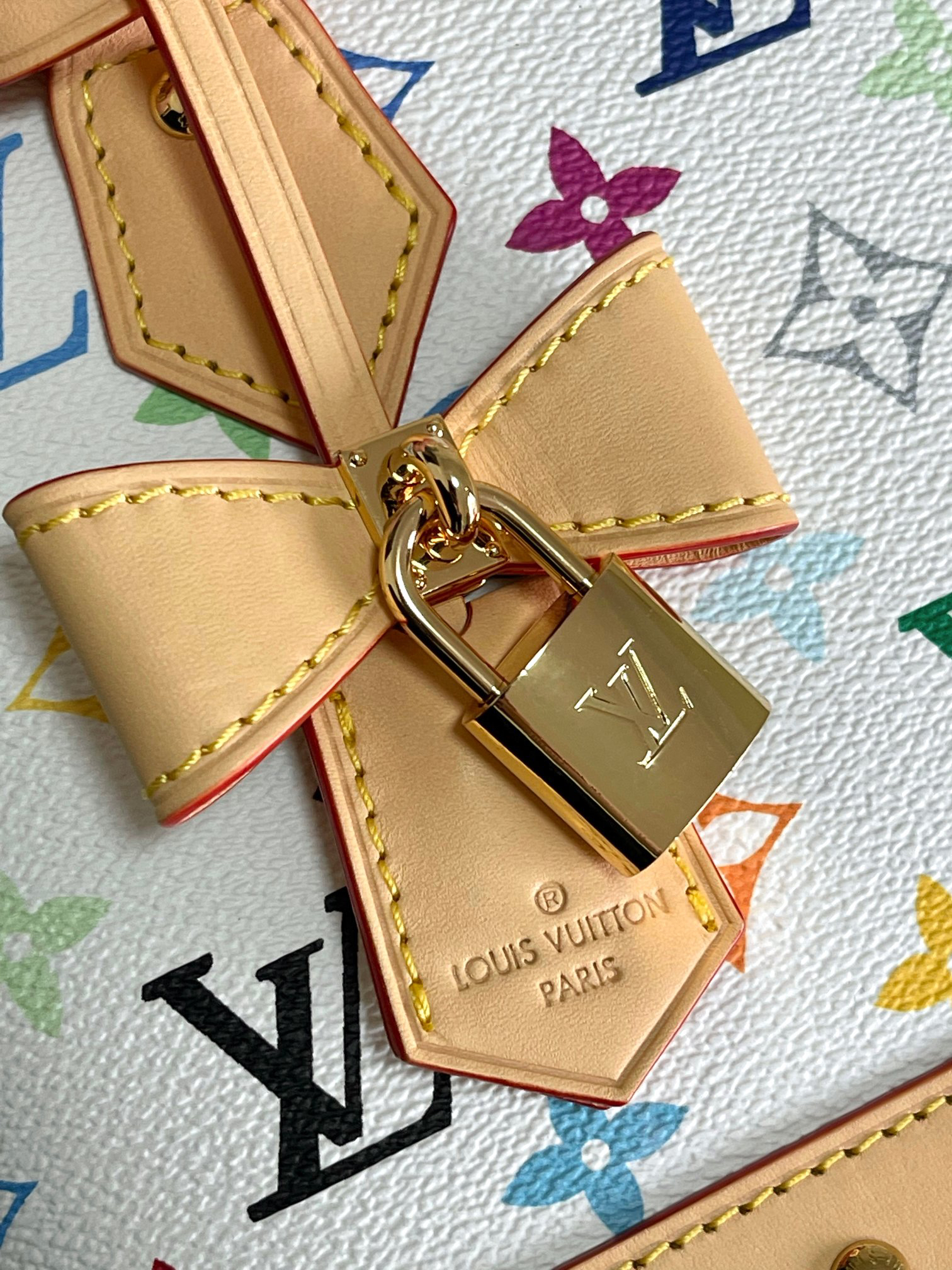 Louis Vuitton Alma BB Handbag from the Louis Vuitton x Takashi Murakami Collaboration - Image 5