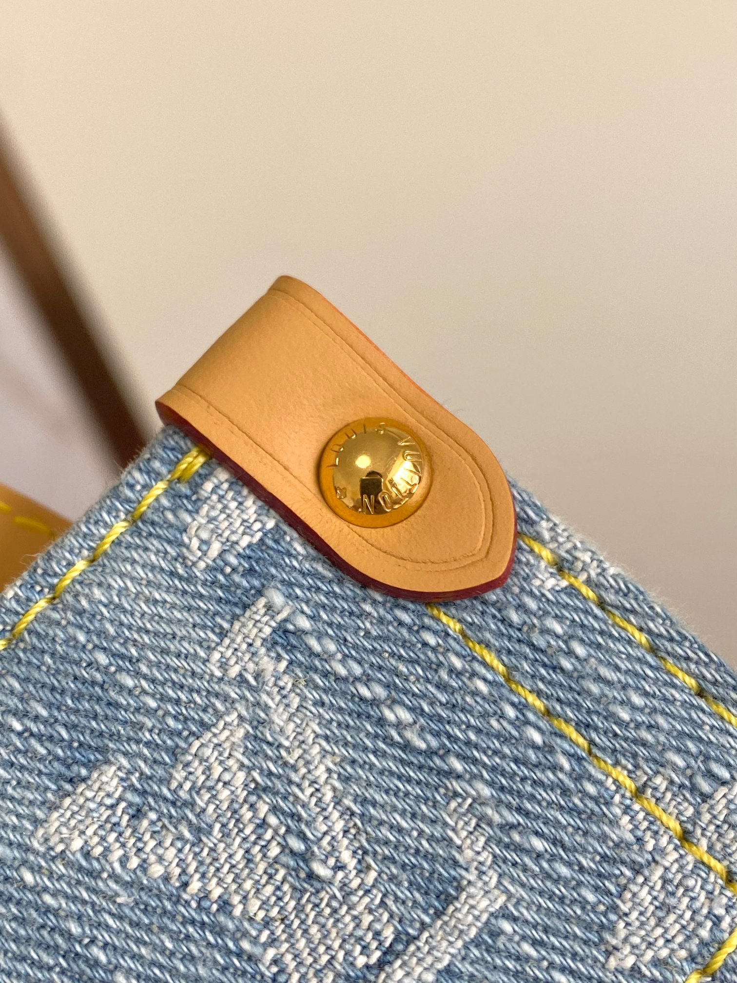 Louis Vuitton OnTheGo Mini Crossbody Bag in Light Blue Denim - Image 5