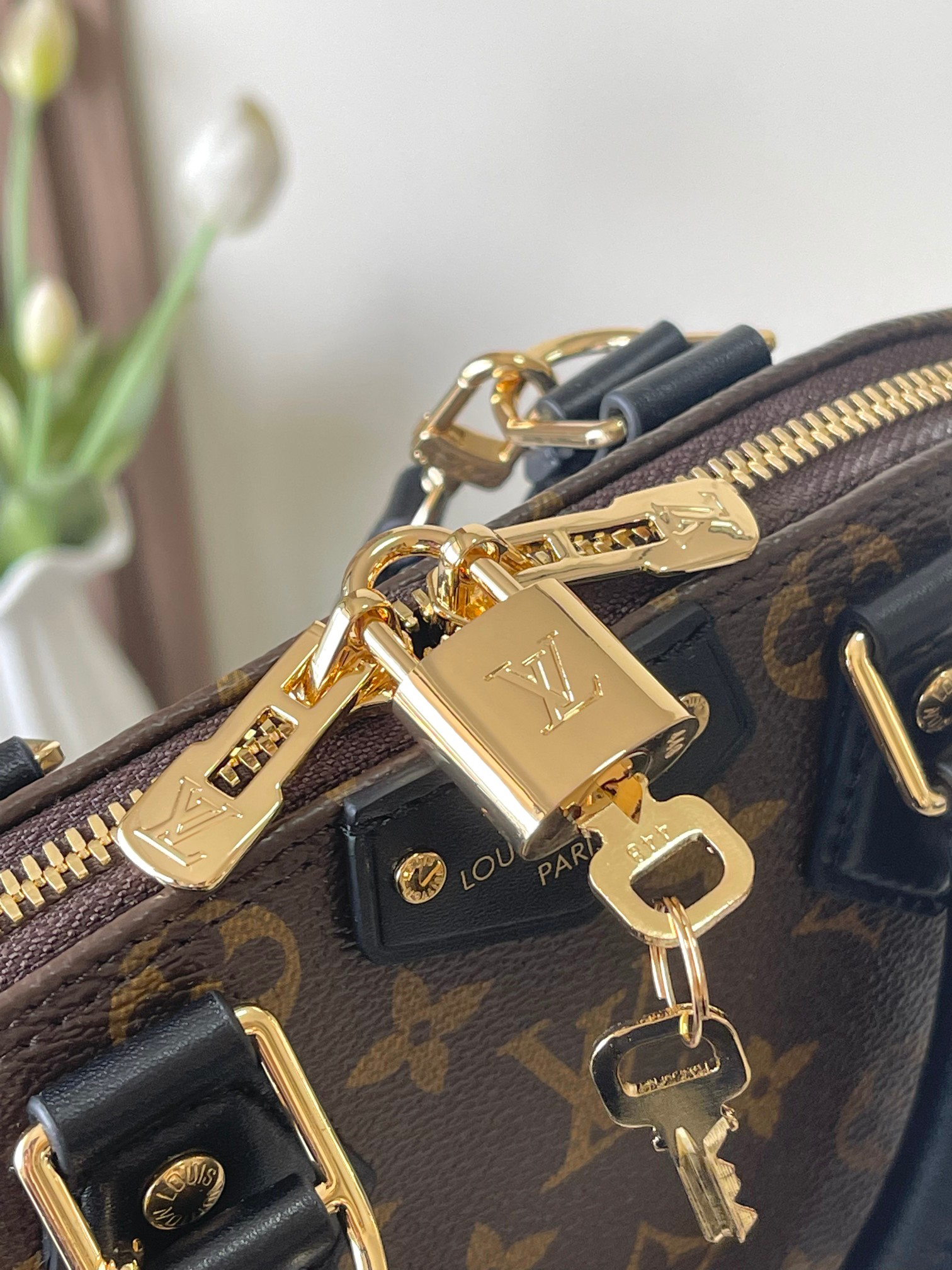 Louis Vuitton Alma BB Trunk Series Monogram Canvas Crossbody Bag - Image 5